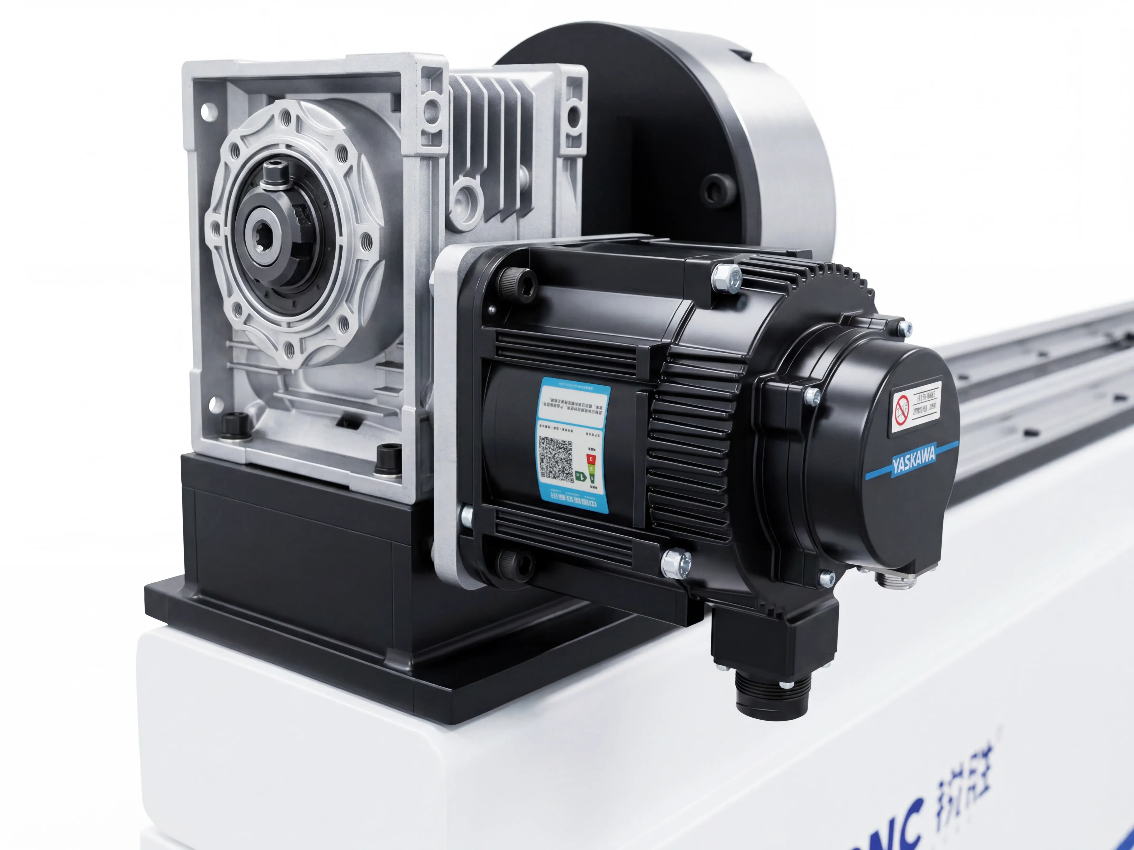 askawa 1300W servo motor for rotary 4th axis of Spire 2130 CNC router with 4-axis swing head and rotary 4th axis
