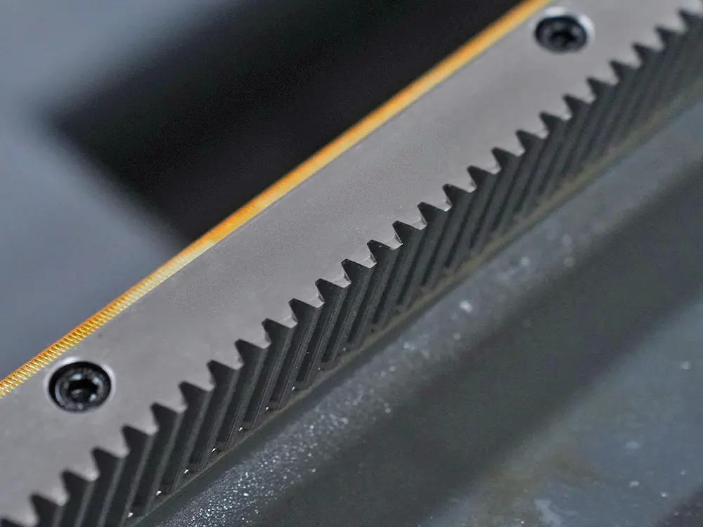 Rack and pinion of the 3-chuck fiber laser tube cutting machine