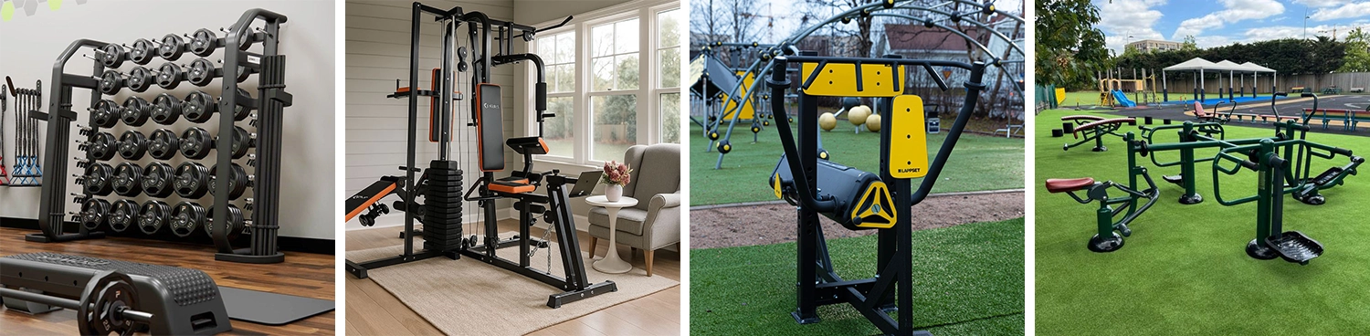 The 3-chuck fiber laser tube cutting machine is widely used in the fitness equipment industry for the manufacture of dumbbell racks, multi-gym systems, outdoor fitness equipment, etc.