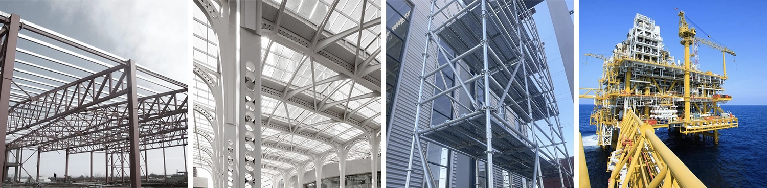 The 3-chuck fiber laser tube cutting machine is widely used in the structural steel engineering industry for the production of building load-bearing frameworks, offshore drilling platform structures, construction scaffolding systems, and other heavy-duty structural components.