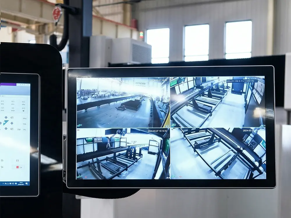 Dedicated monitoring display of the CK-13033-GRH large-scale all-in-one fiber laser cutting machine