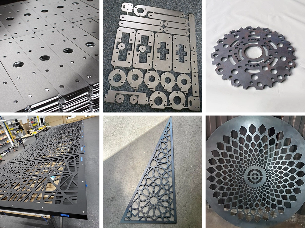 Example of cutting sheet metal using the 2040 enclosed fiber laser cutting machine with dual-shuttle table Example of cutting sheet metal using the 2040 enclosed fiber laser cutting machine with dual-shuttle table