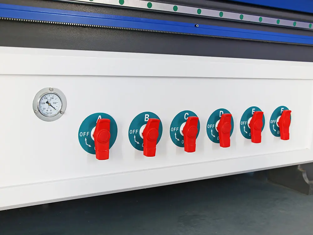 Vacuum zone valve of ATC CNC nesting machine