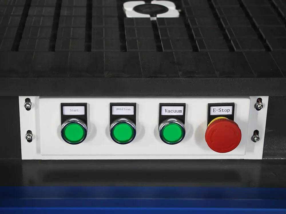 Dual-control switches for ATC CNC nesting machine