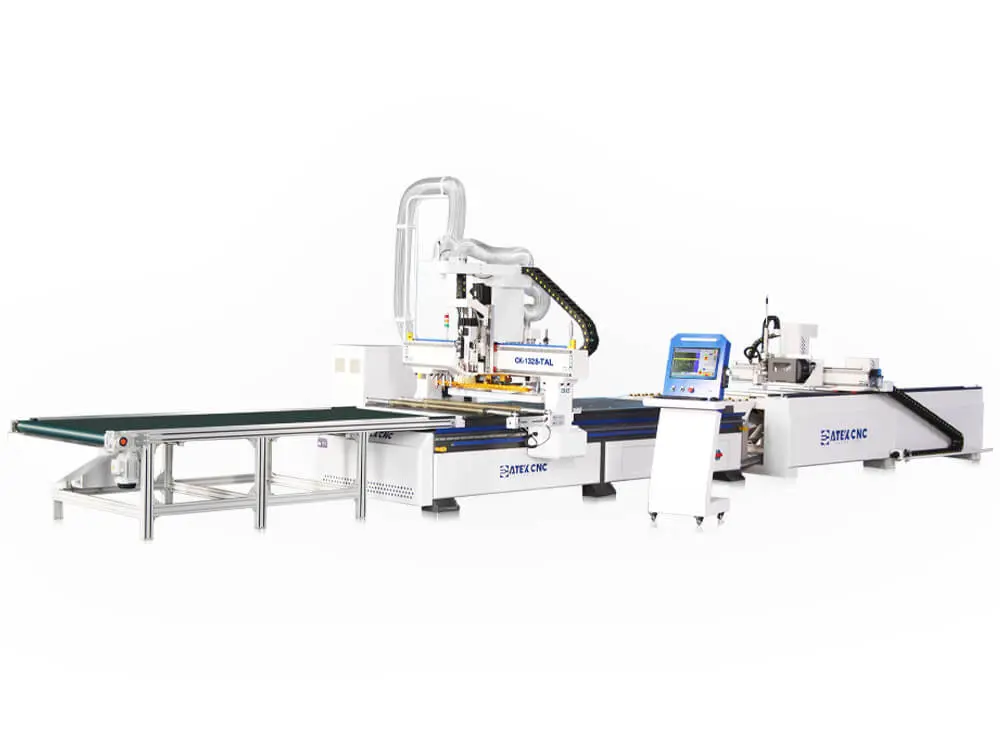 4*9ft linear atc CNC router with automatic loading & unloading and Honeywell labeling machine