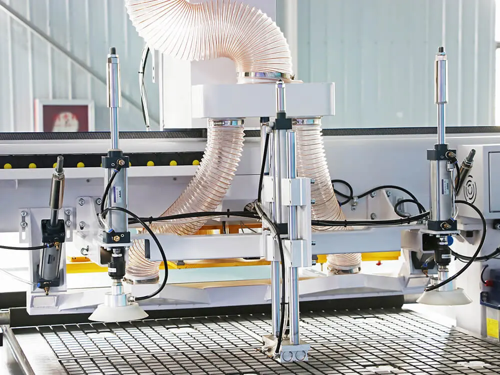 Loading suction cups & automatic pushing device of ATC CNC nesting machine