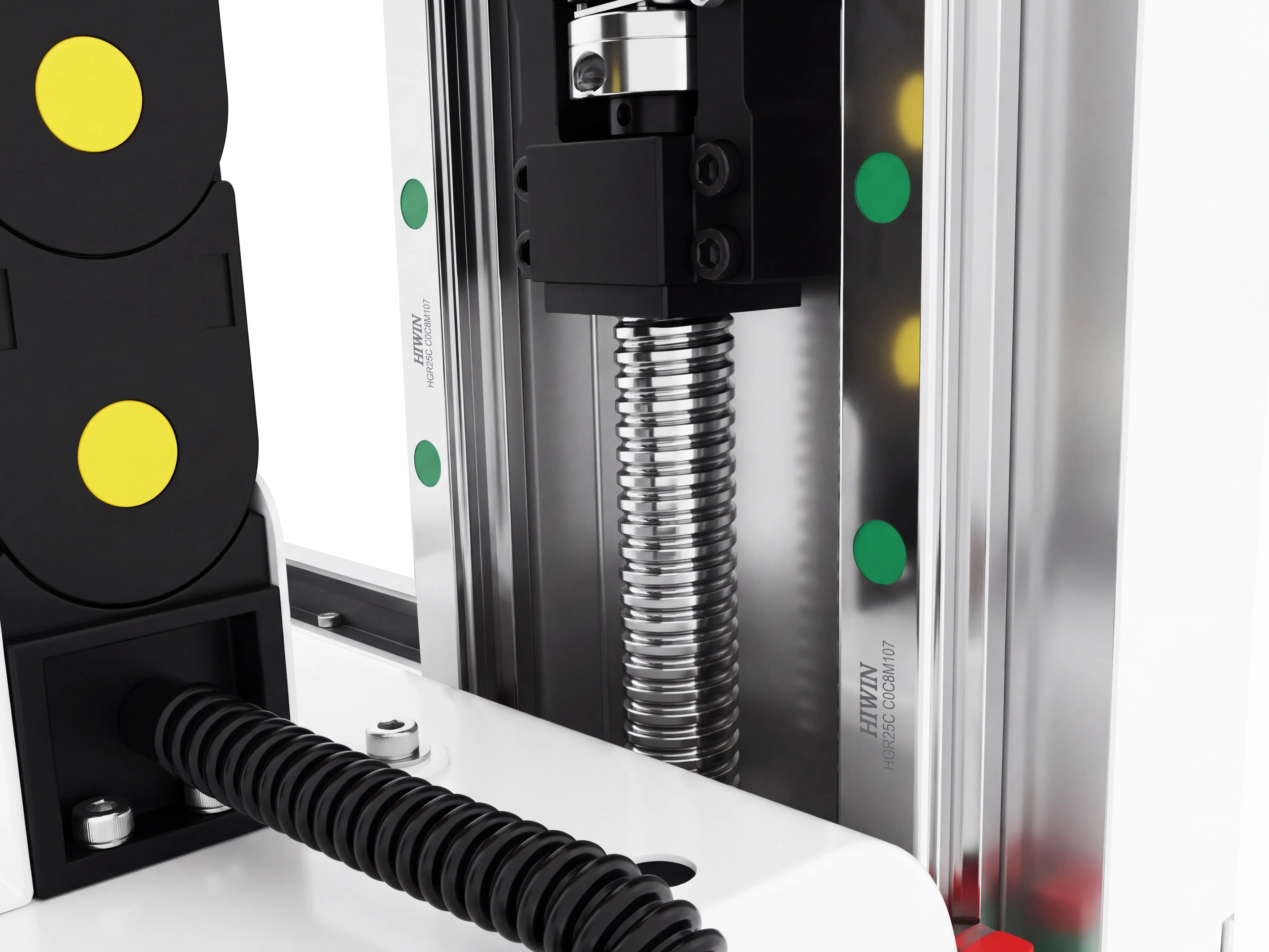 TBI (Taiwan) ground ball screws of Spire 1530 dual-spindle CNC router