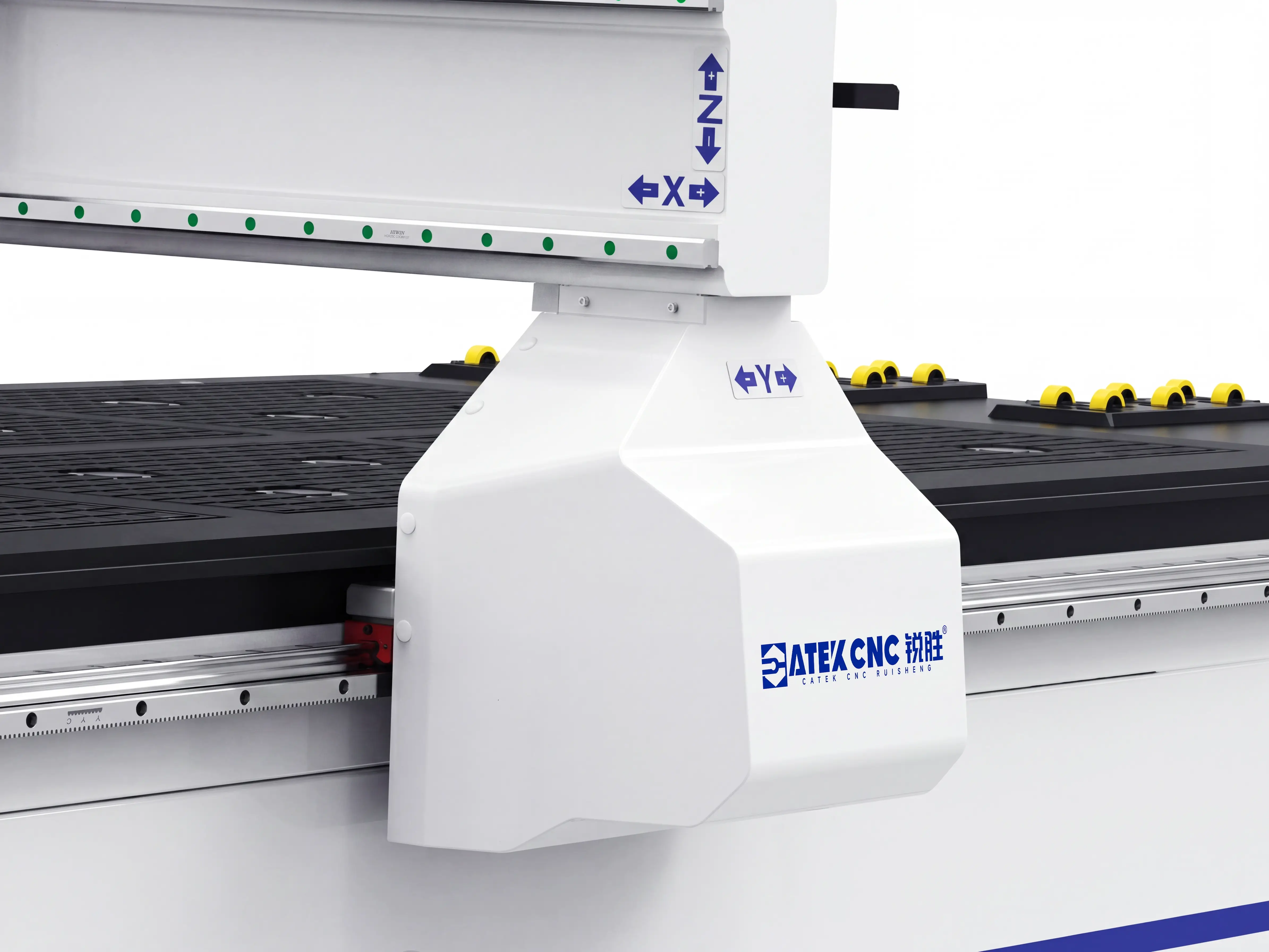 High rigidity gantry columns of Spire 1530 dual-spindle CNC router