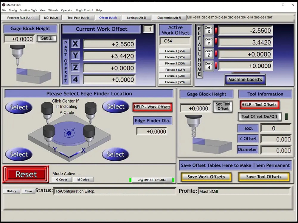 Mach3 CNC control system for a desktop CNC router providing precise machine operation