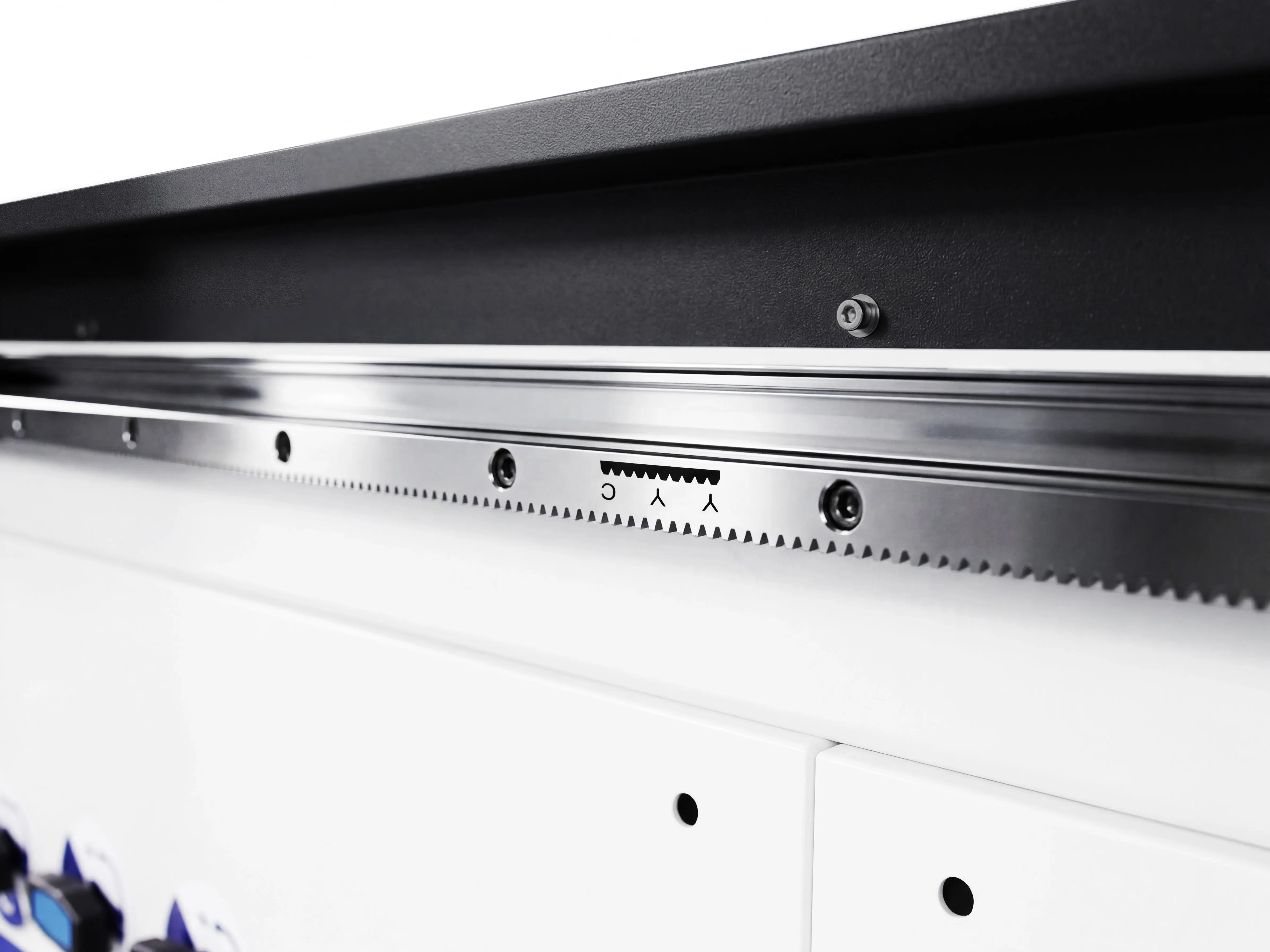 YYC (Taiwan) ground helical rack & pinion of Spire 1520 CNC router