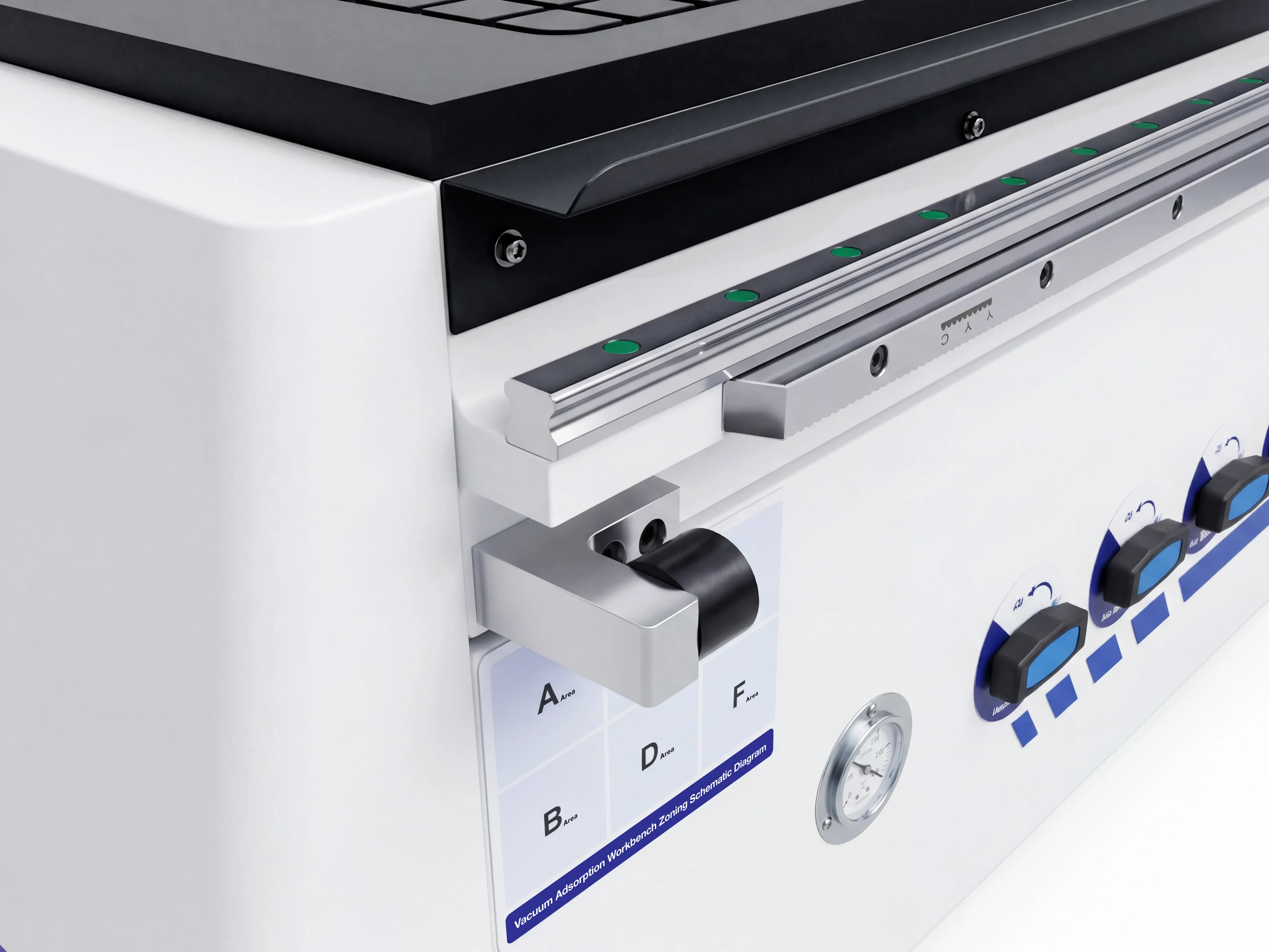 High-strength aluminum alloy limit bumpers of Spire 1520 CNC router