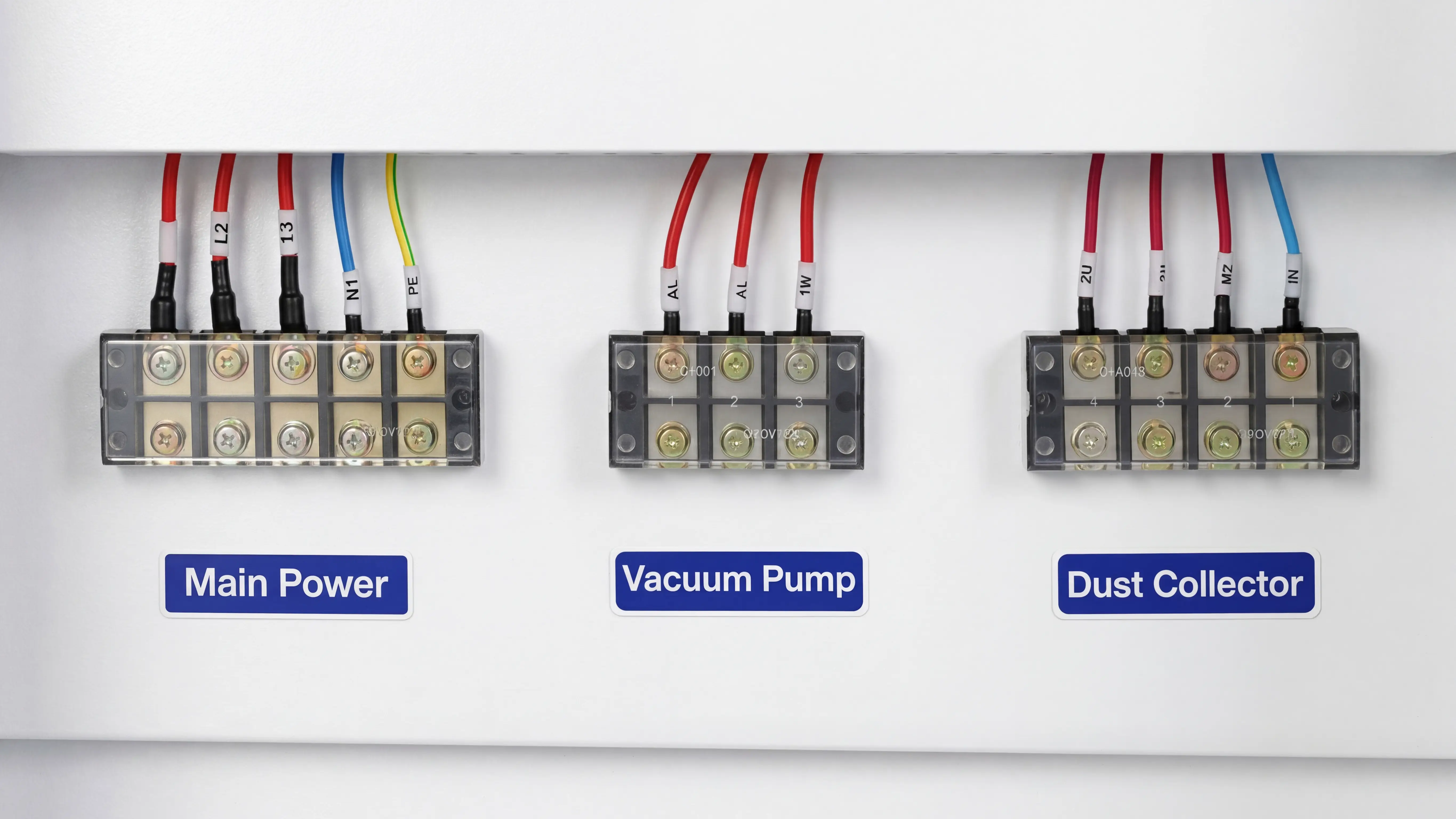 High-quality terminal blocks of Spire 1530 CNC nesting machine