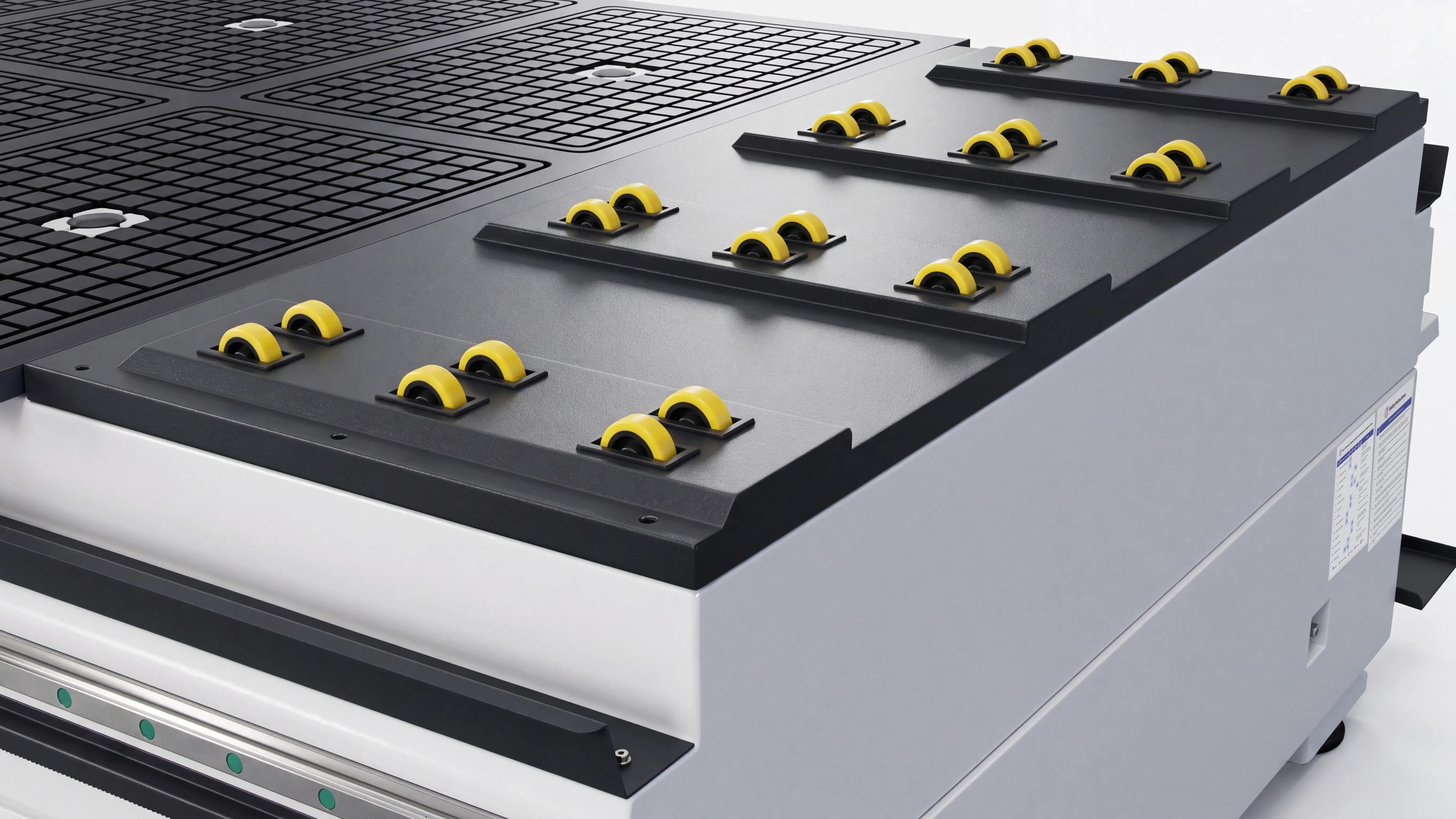 Auxiliary loading rollers for Spire 1530 CNC nesting machine