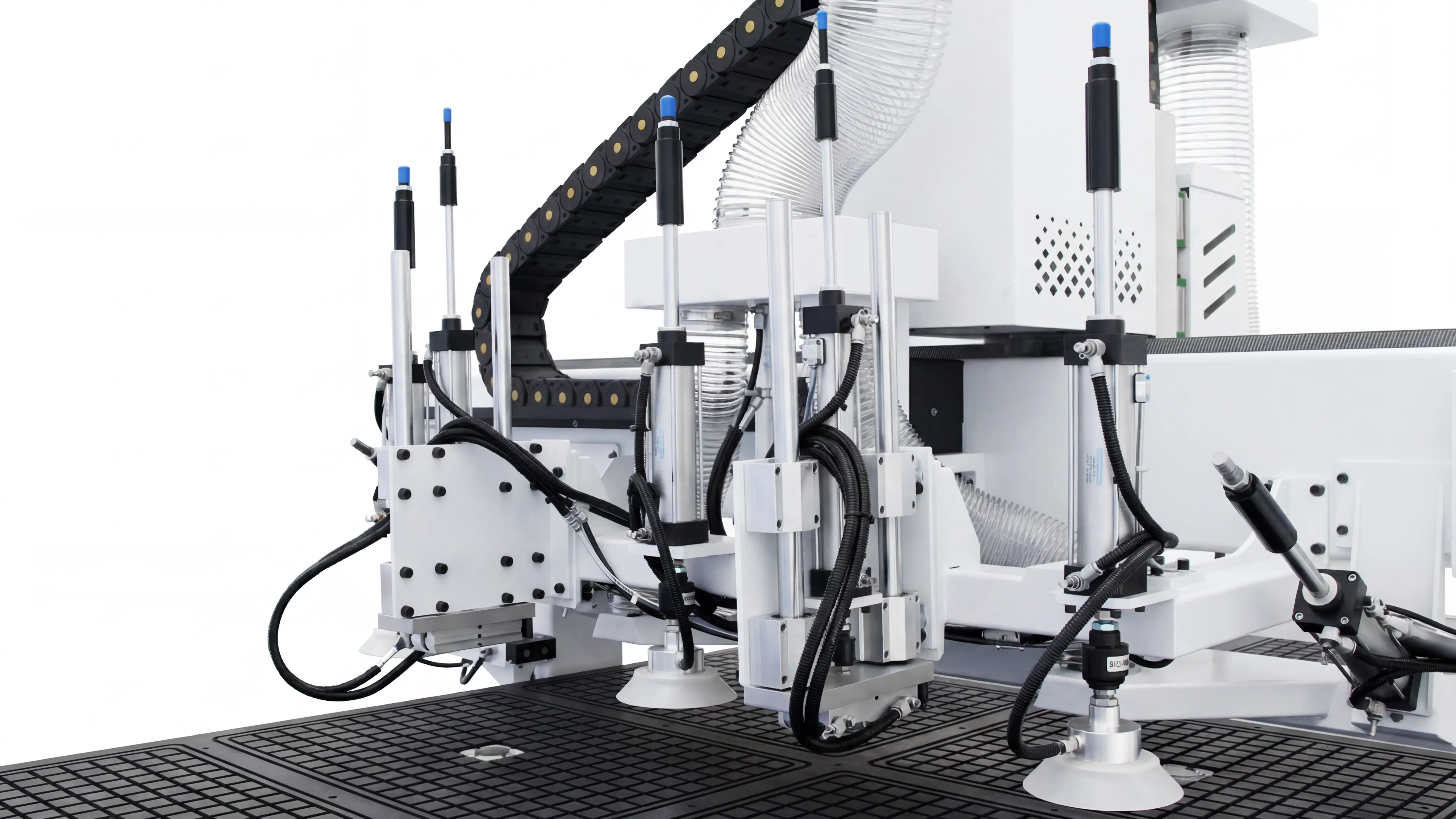 Vacuum loading suction cups worktable for Spire 1530 CNC nesting machine