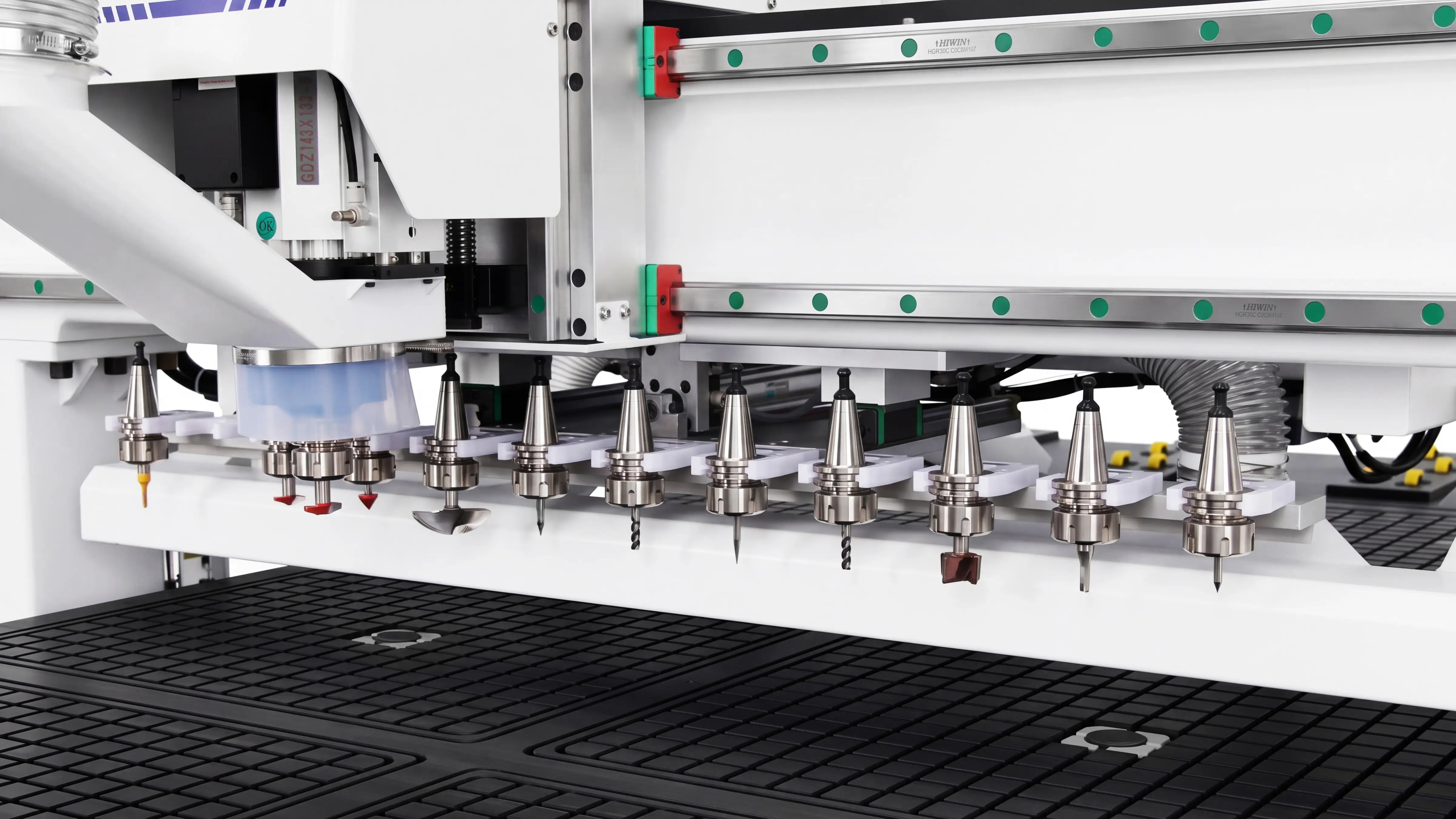 Linear automatic tool changer (ATC) magazine for Spire 1530 CNC nesting machine