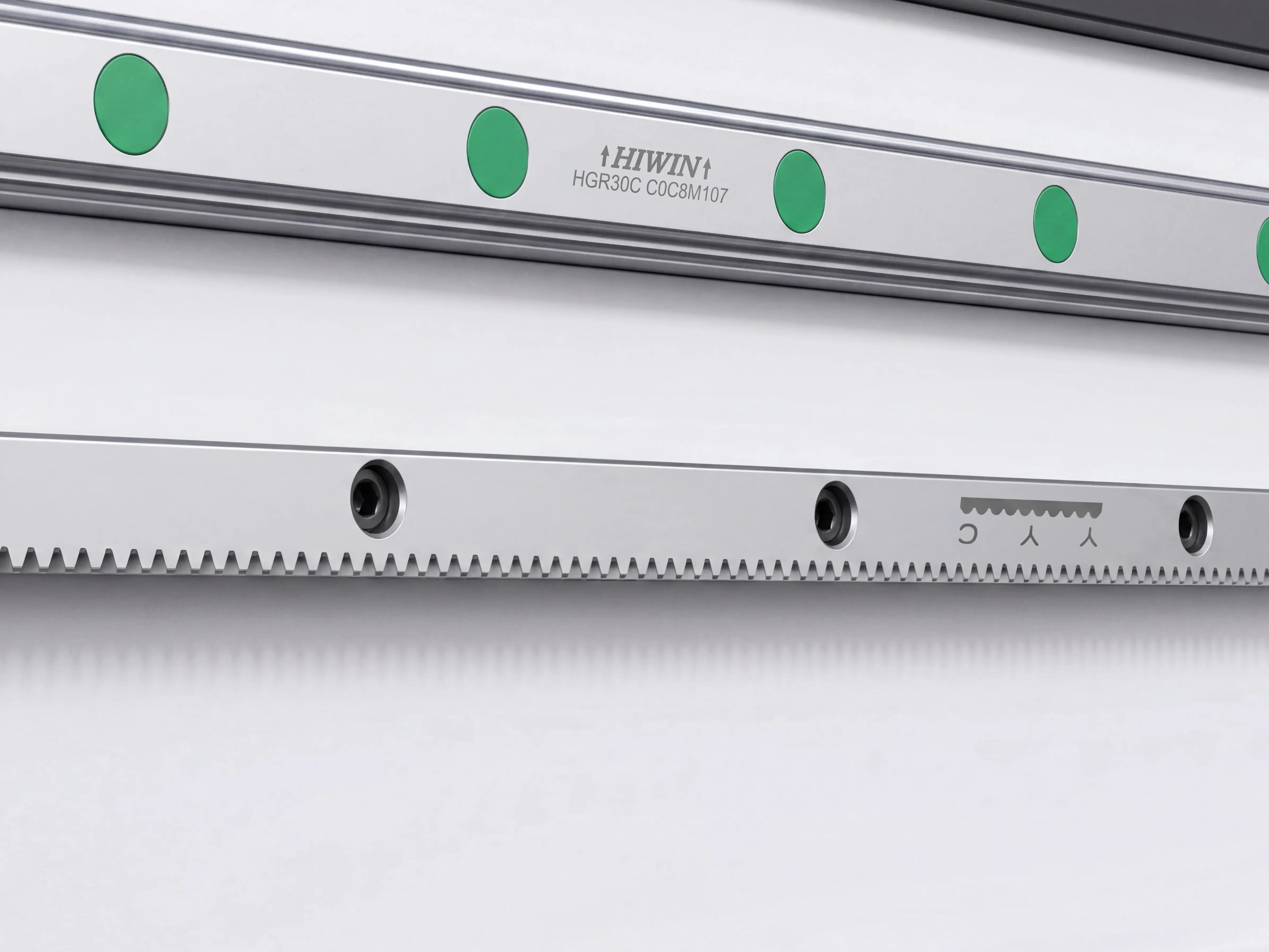 YYC (Taiwan) ground helical rack & pinion of Spire 1530 CNC nesting machine