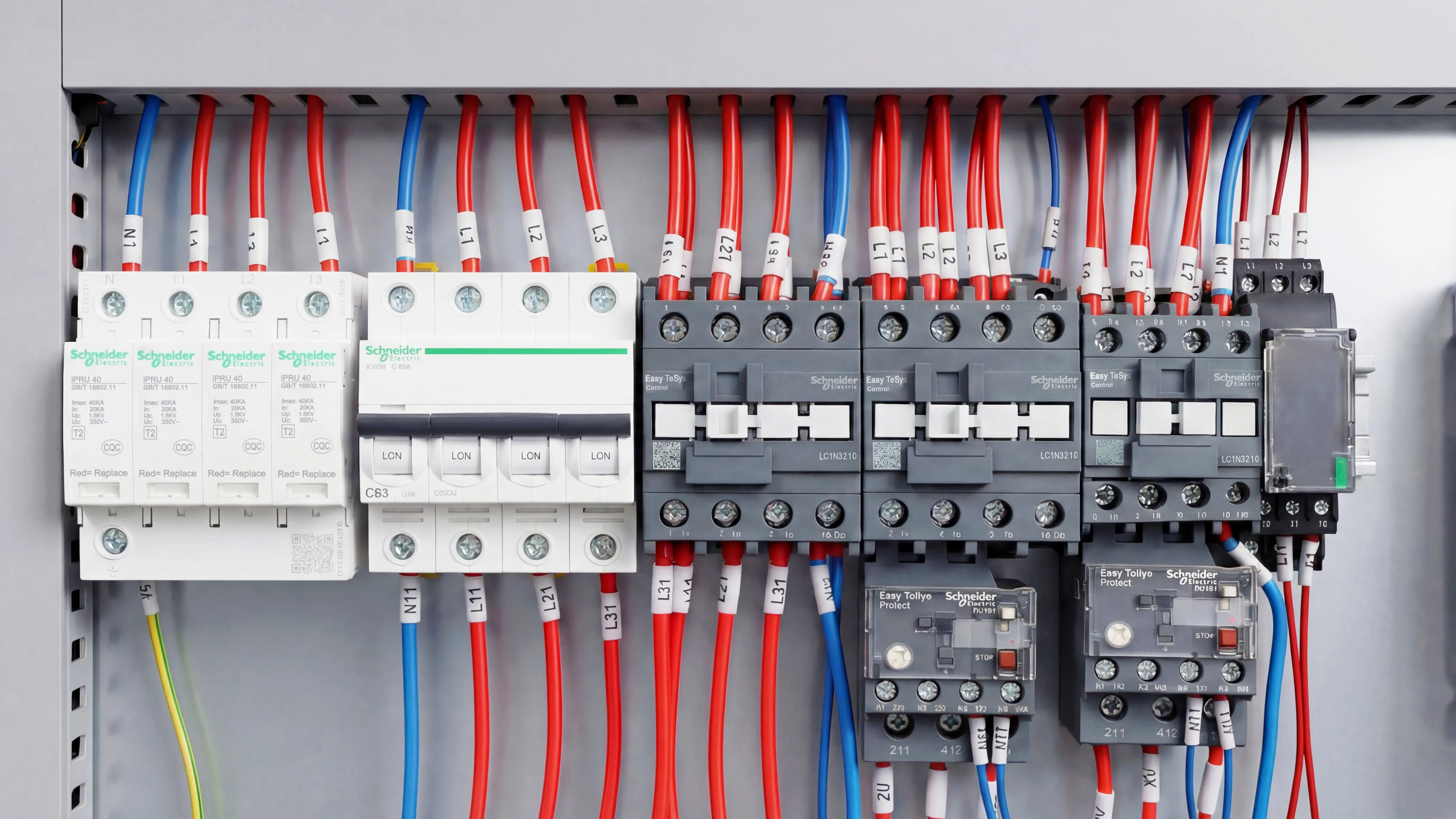 Schneider electrical components of Spire 1530 CNC nesting machine