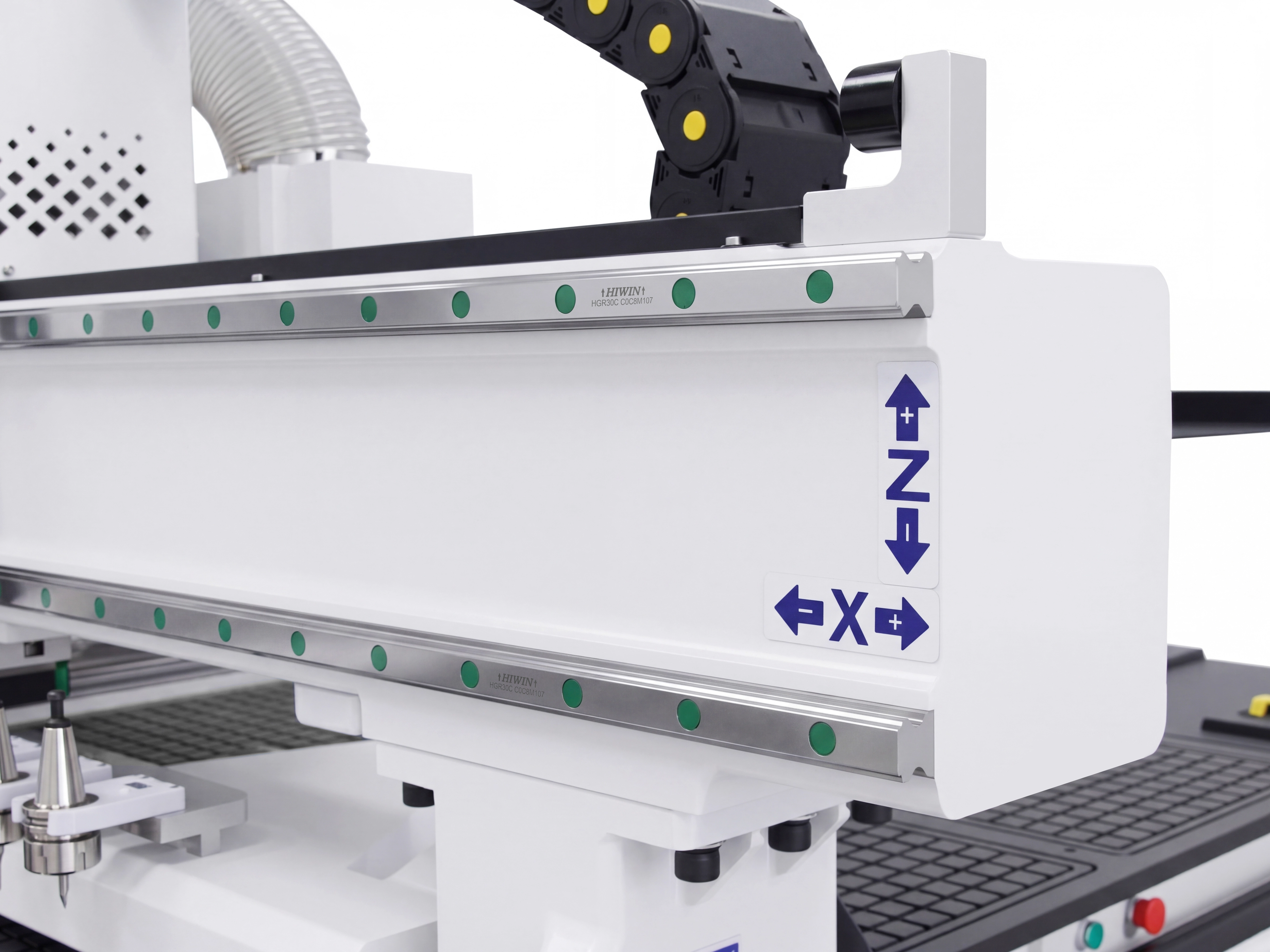 High rigidity gantry beams of Spire 1530 CNC nesting machine