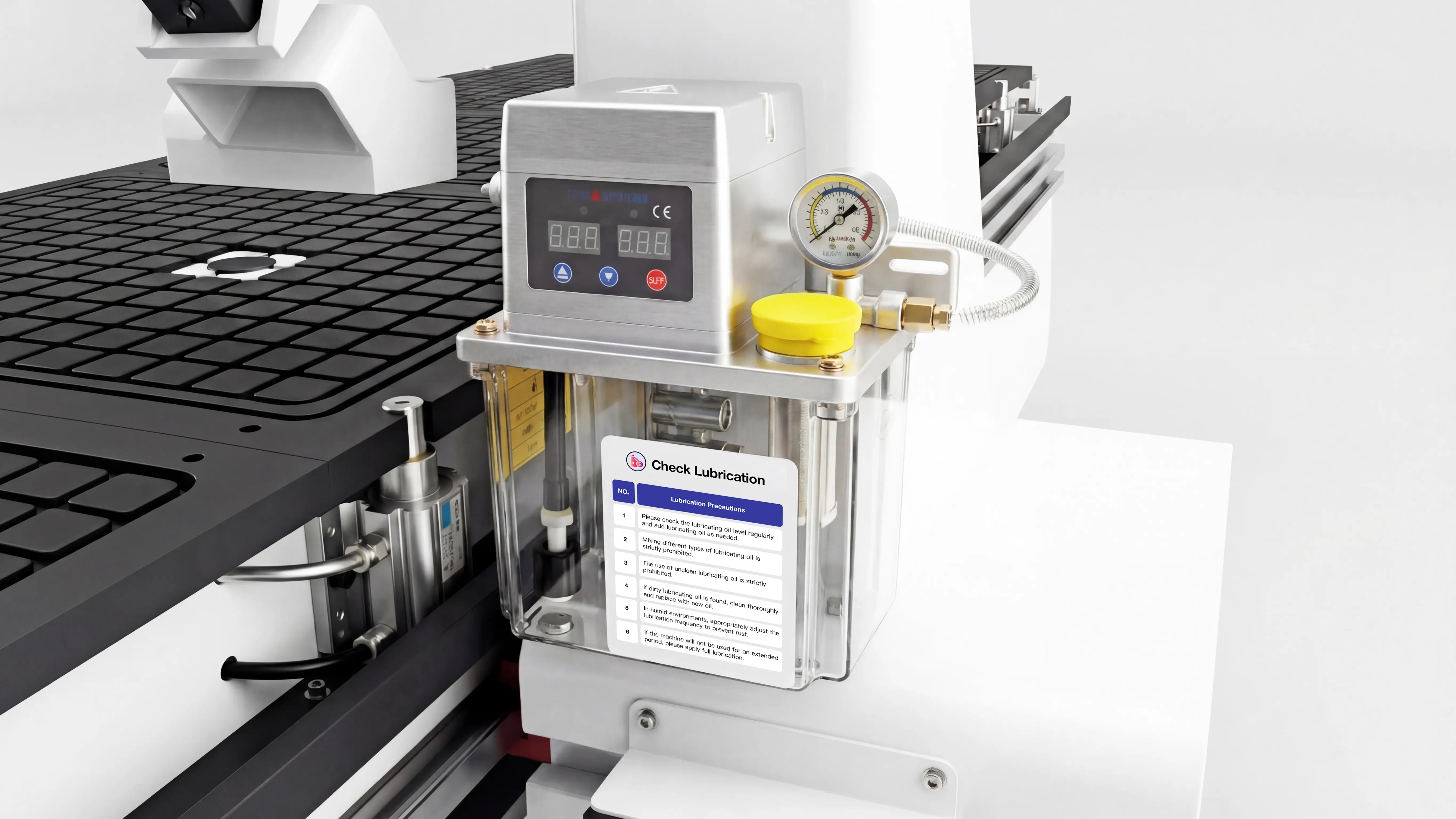 Automatic lubrication system for Spire 2130 ATC CNC router