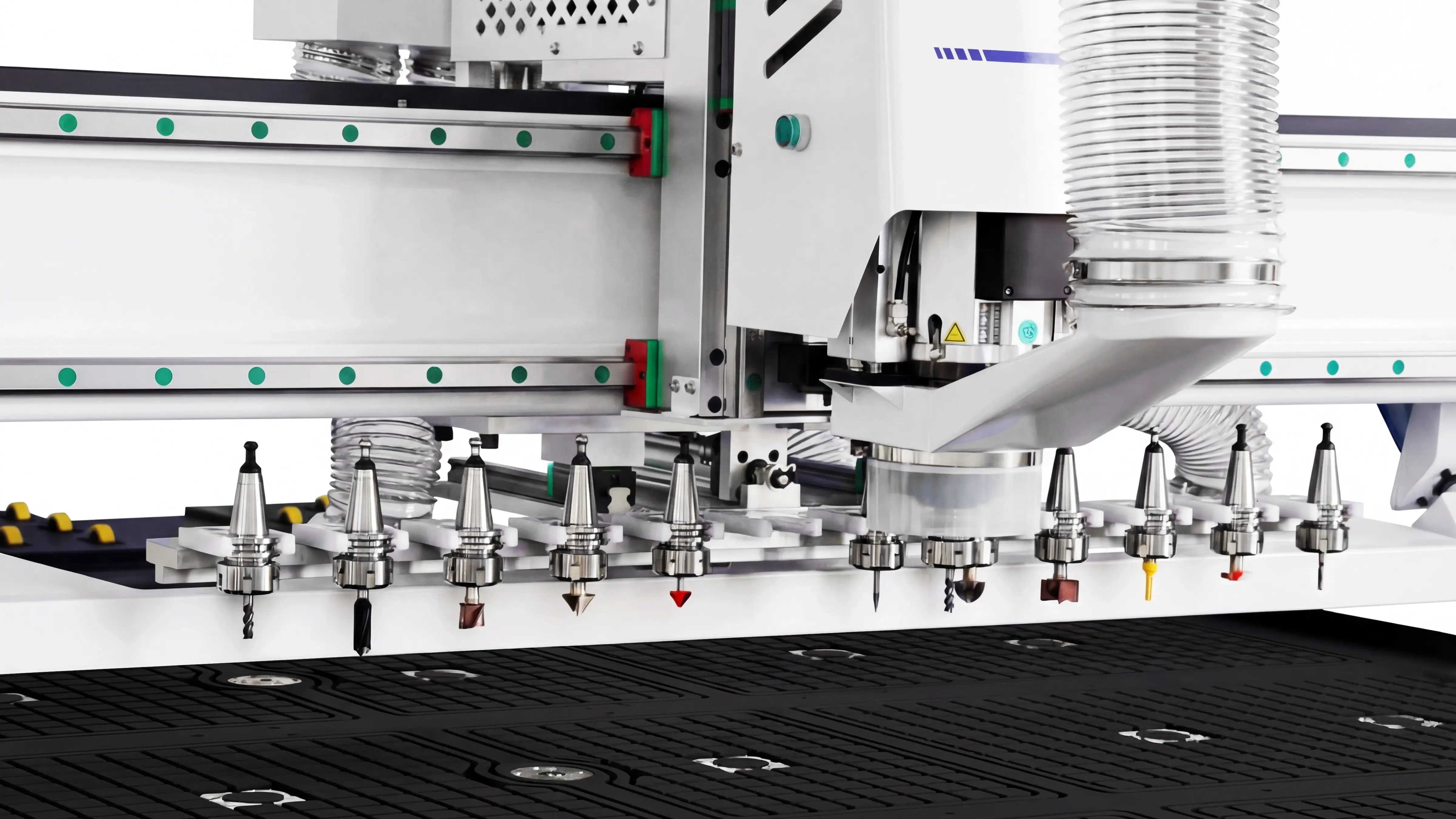 Linear automatic tool changer (ATC) magazine