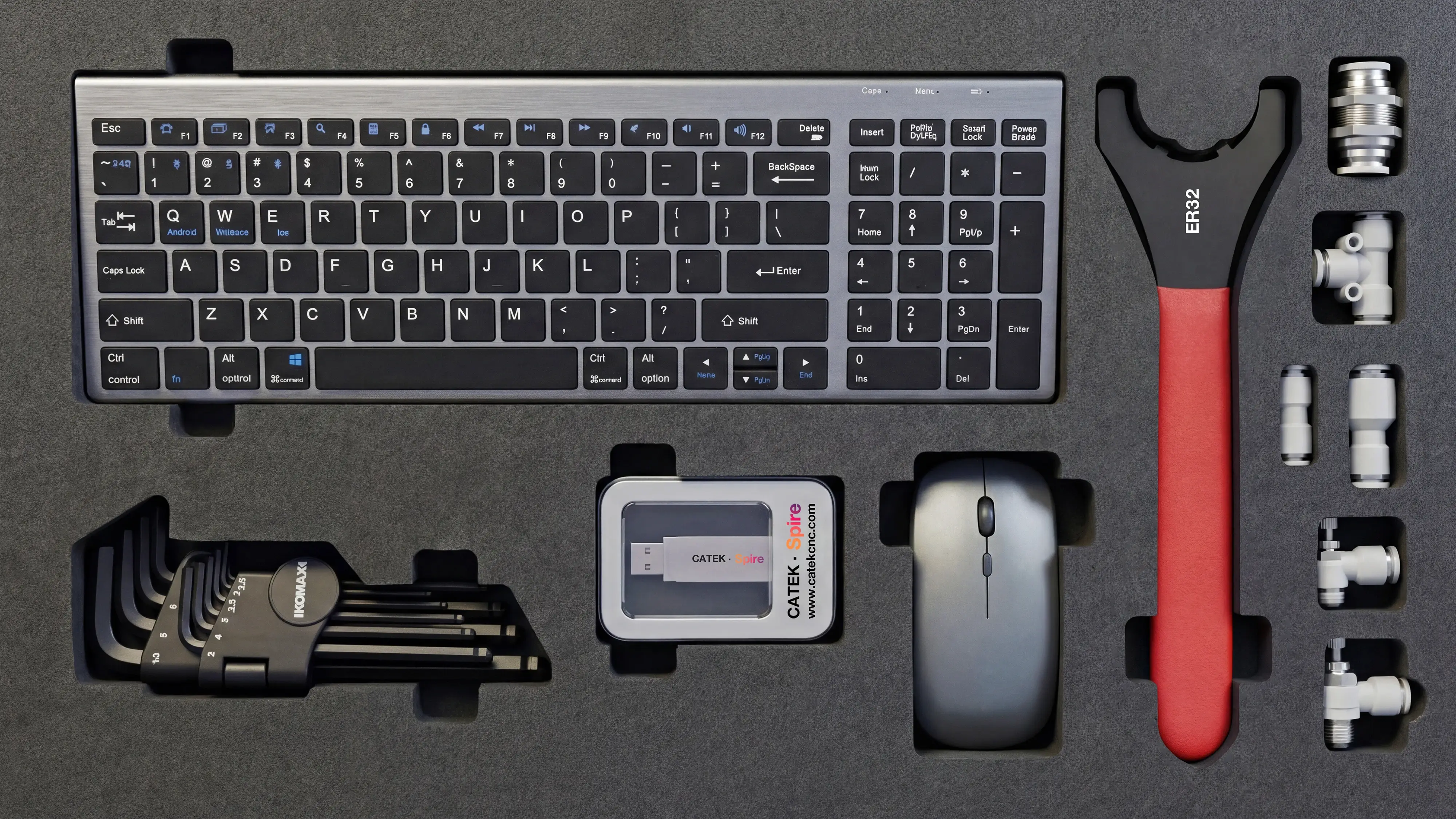 Toolbox first layer of Spire 2130 ATC CNC router