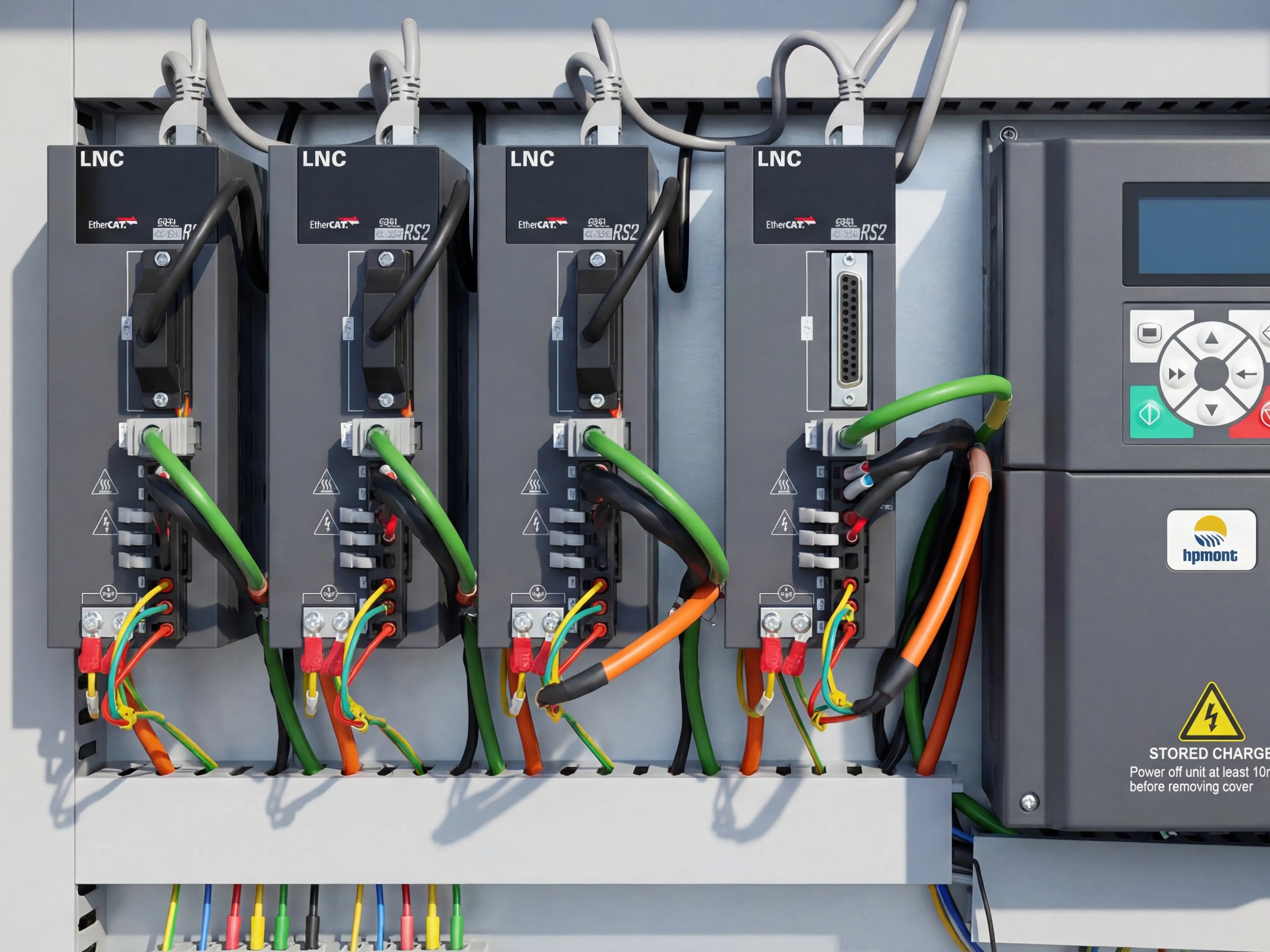  Taiwan LNC absolute servo drive for Z-axis of Spire 2130 ATC CNC router