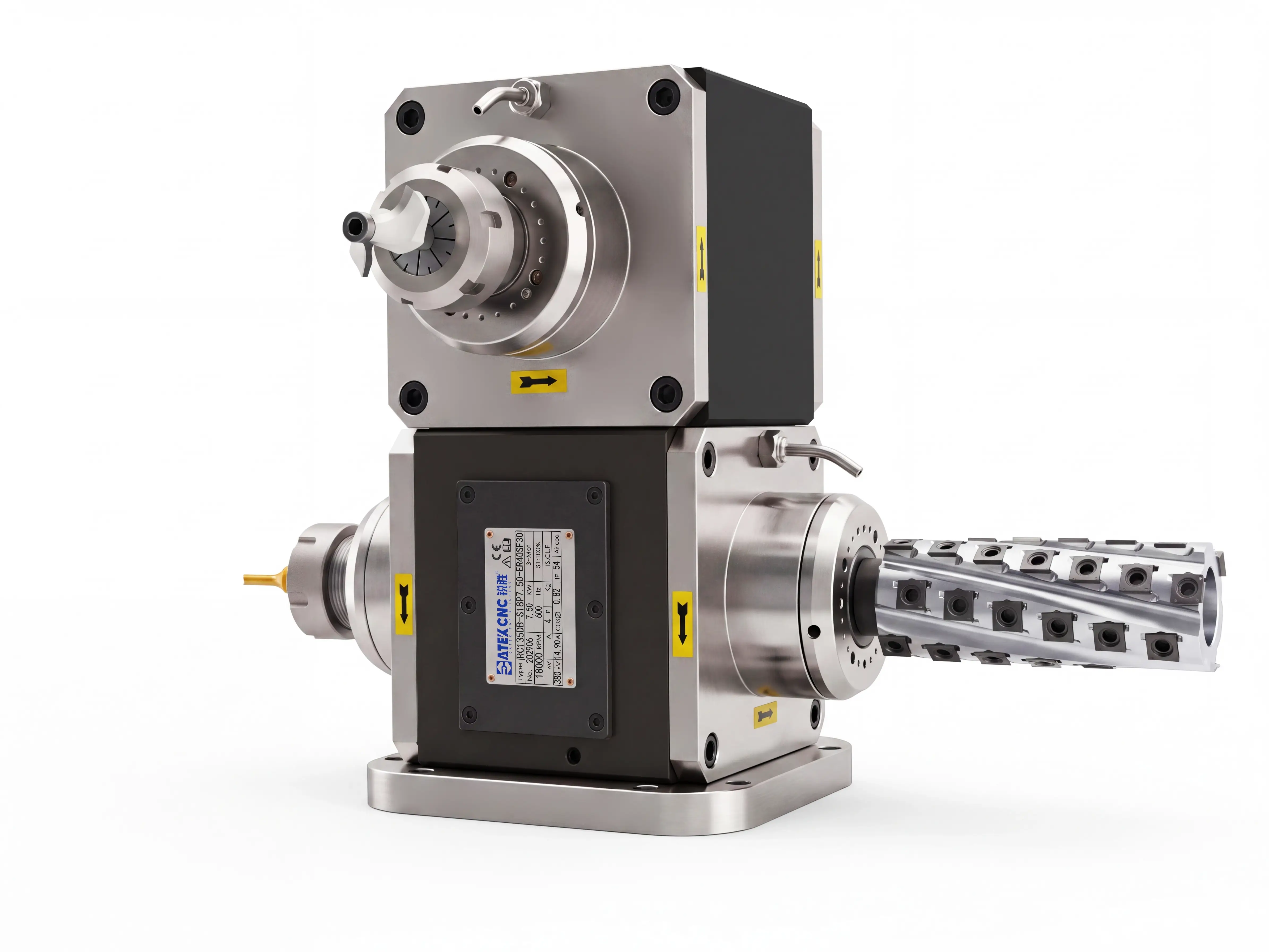 4-Station machining head of Spire 1530 5-axis CNC wood lathe