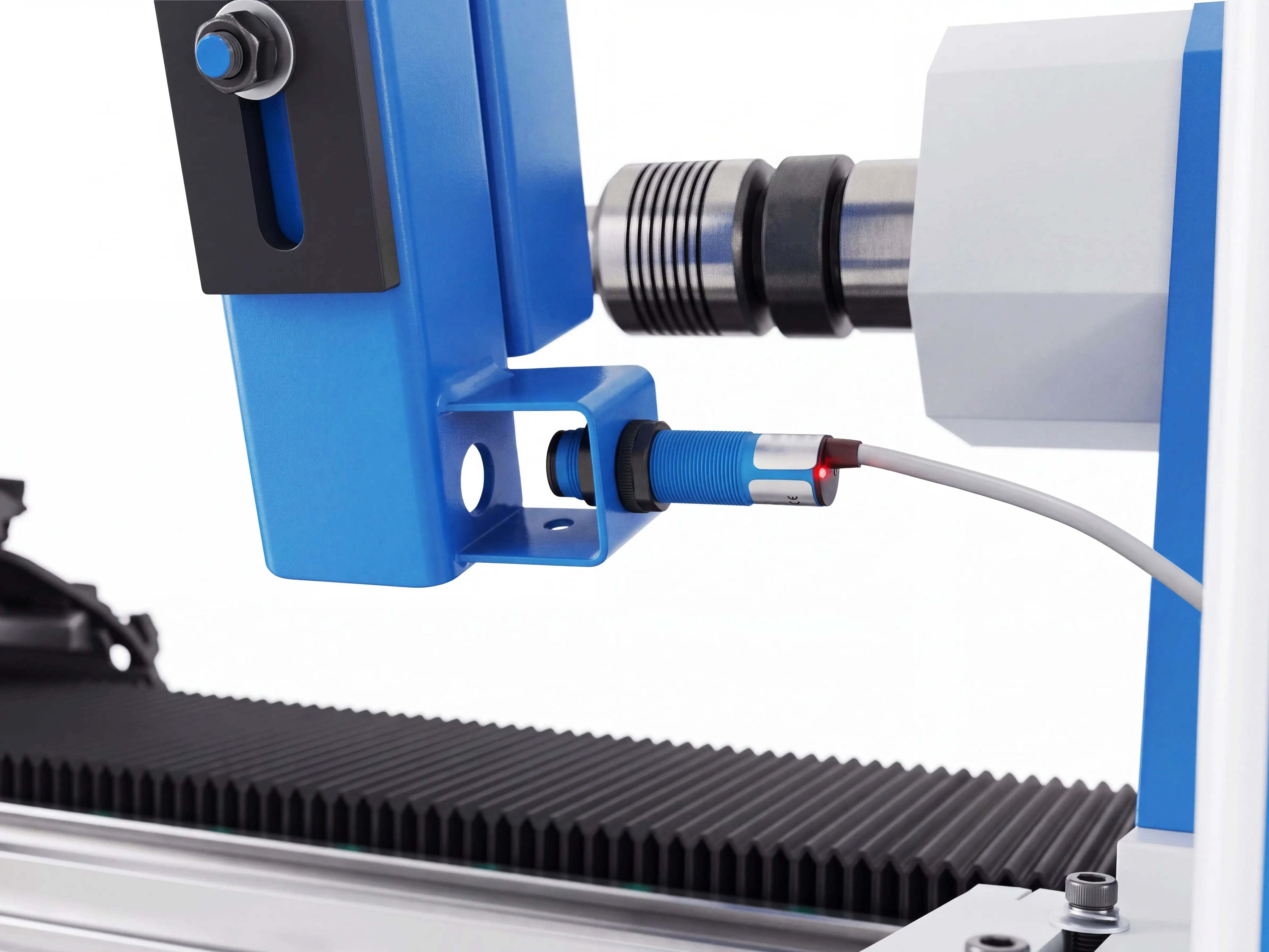 Residual material sensing device of Spire 1530 5-axis CNC wood lathe