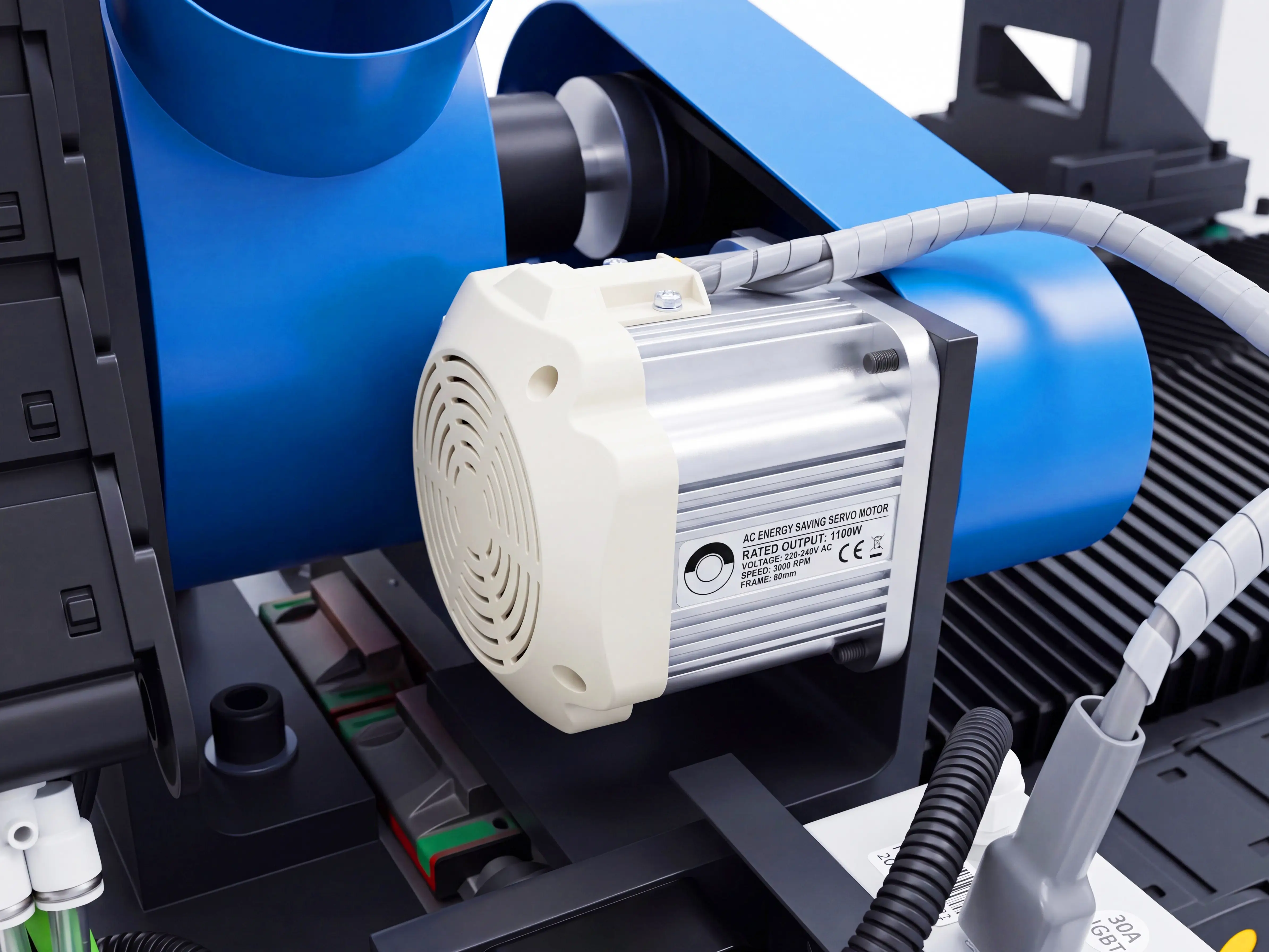 Motor for sanding wheel of Spire 1530 5-axis CNC wood lathe