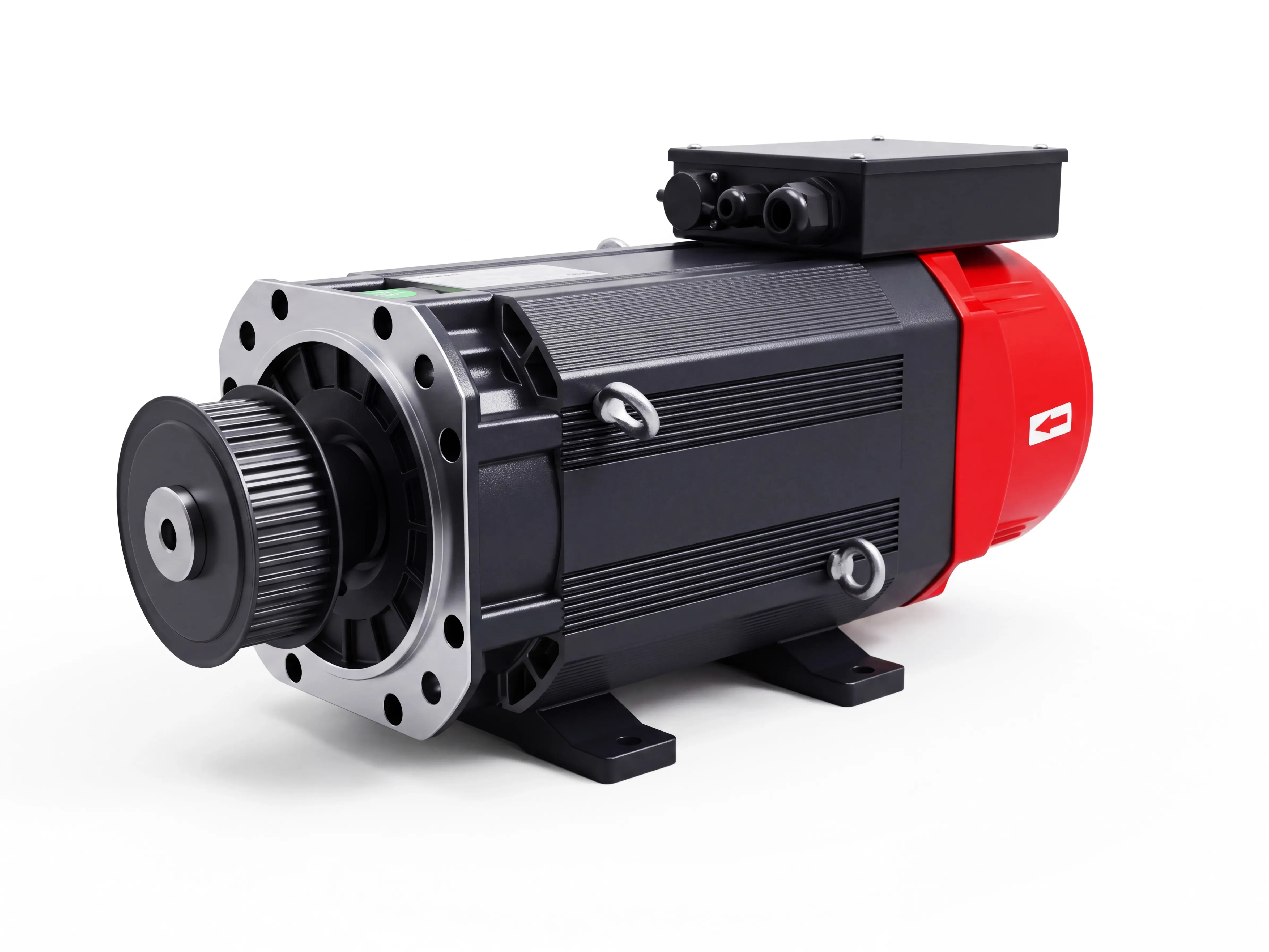 VEICHI 7.5kW servo motor for drive spindle of Spire 1530 5-axis CNC wood lathe