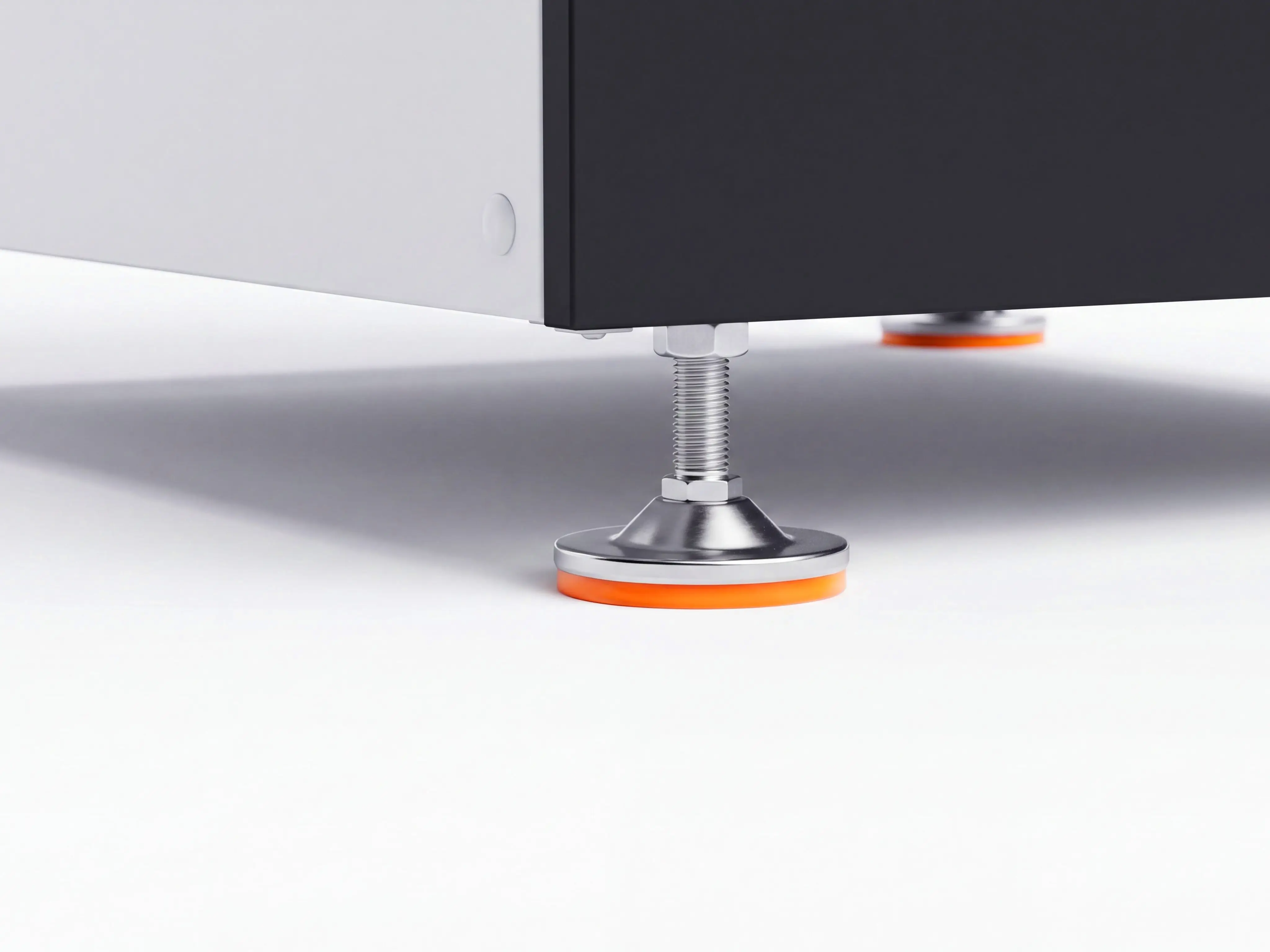 Leveling feet of Spire 1530 5-axis CNC wood lathe