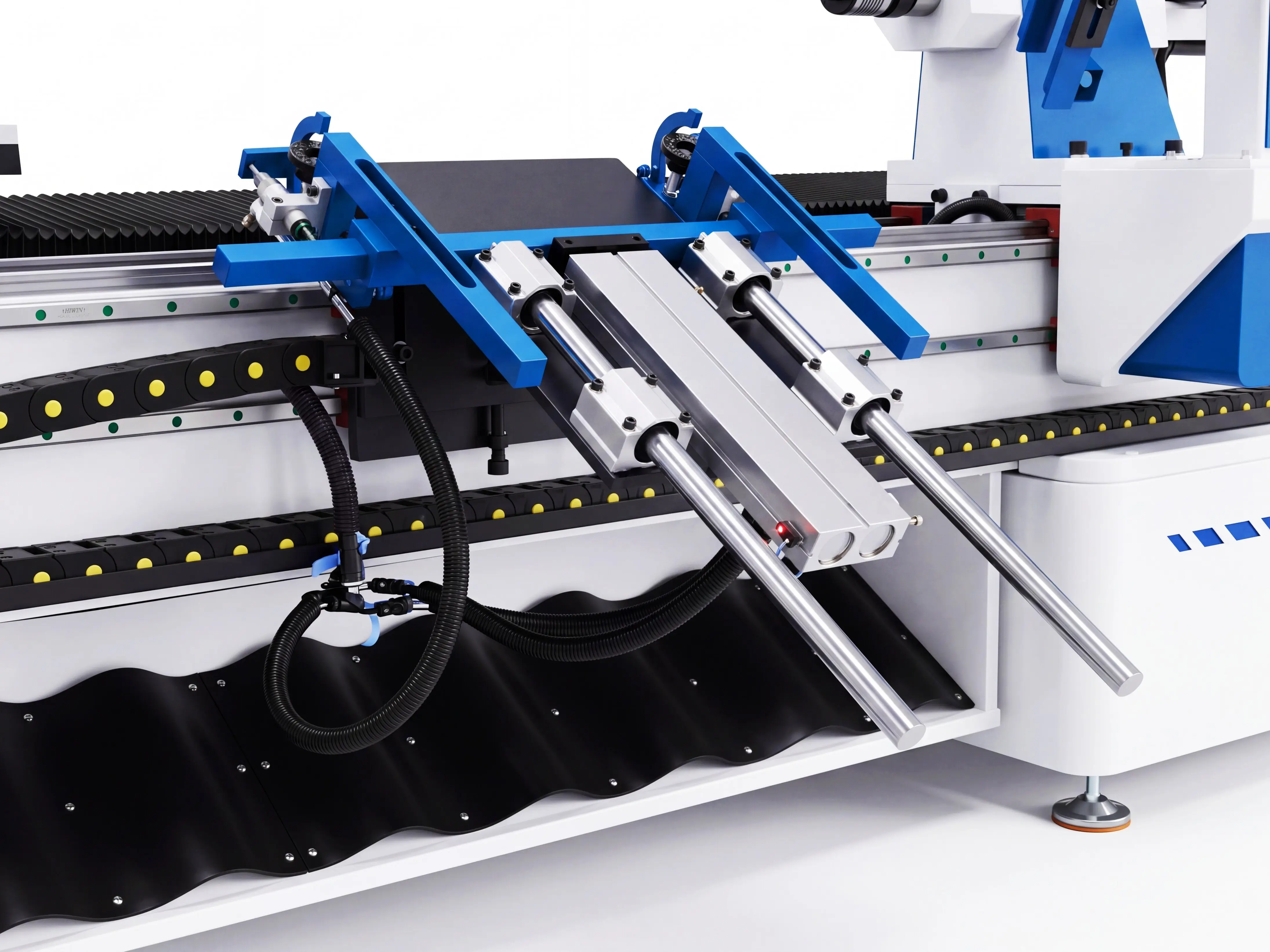 Feeding mechanism for loading system of Spire 1530 5-axis CNC wood lathe