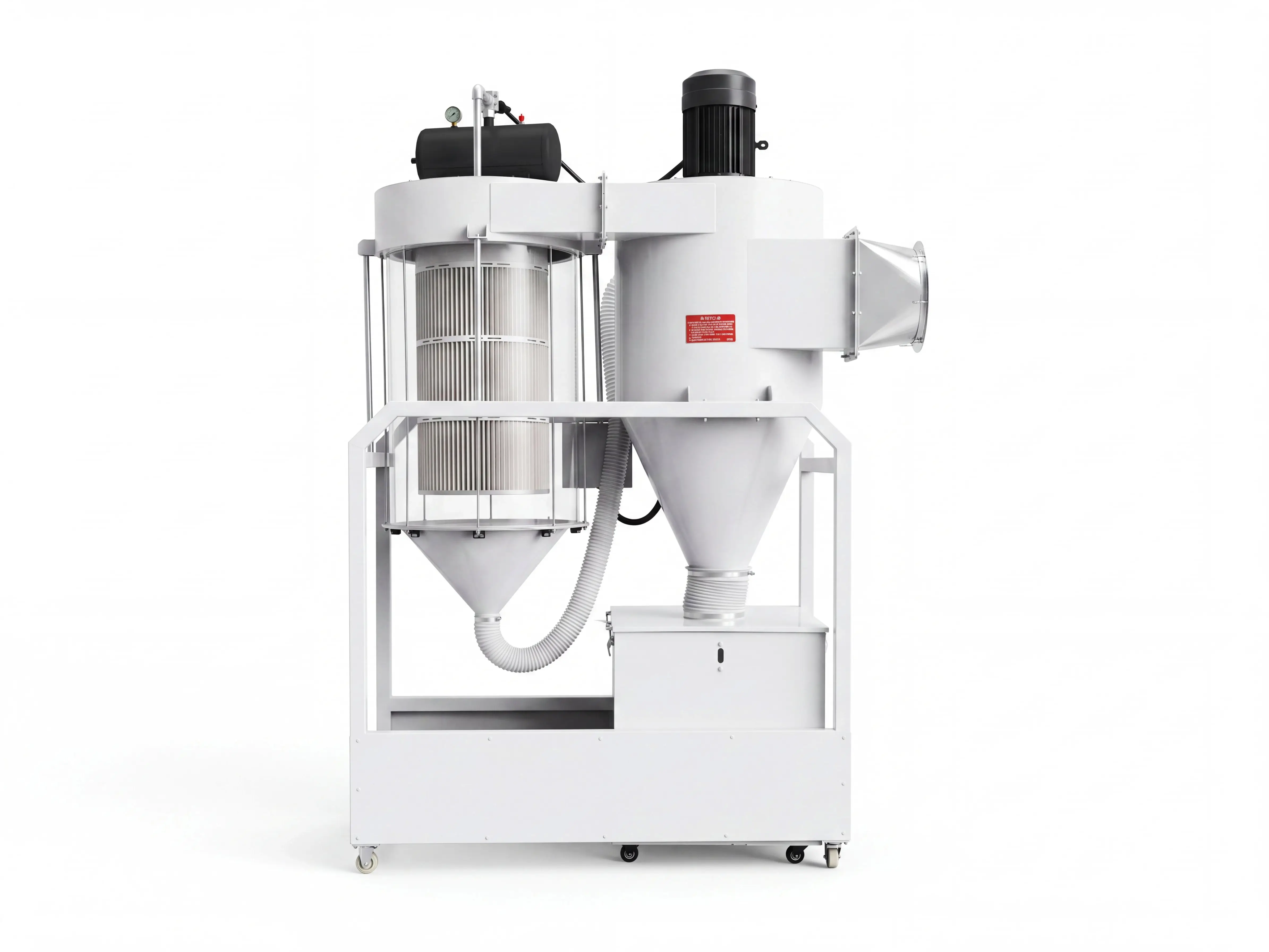 7.5kW pulse cyclone dust collector of Spire 1530 5-axis CNC wood lathe