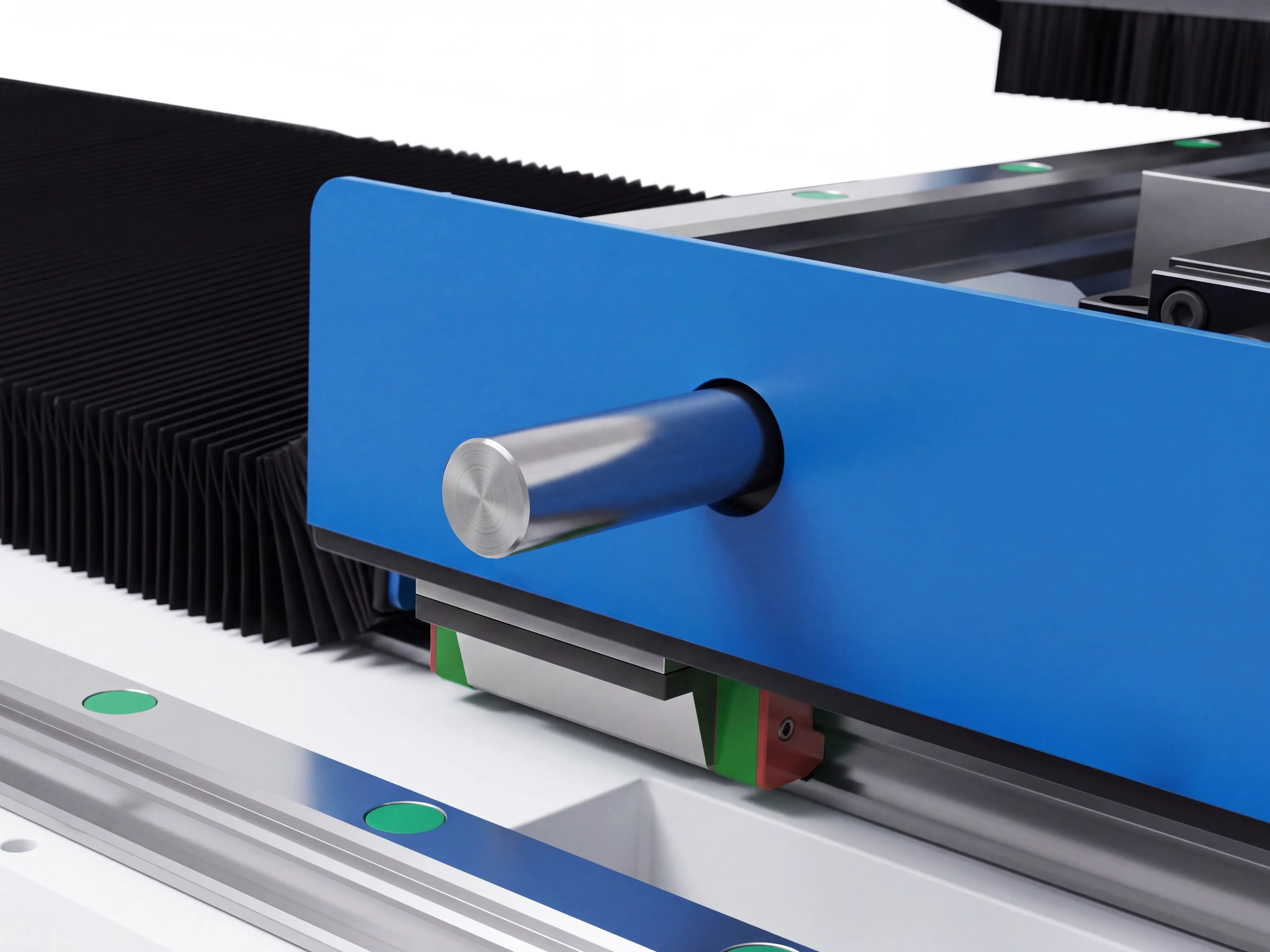 Retractable pin for steady rest of Spire 1530 5-axis CNC wood lathe