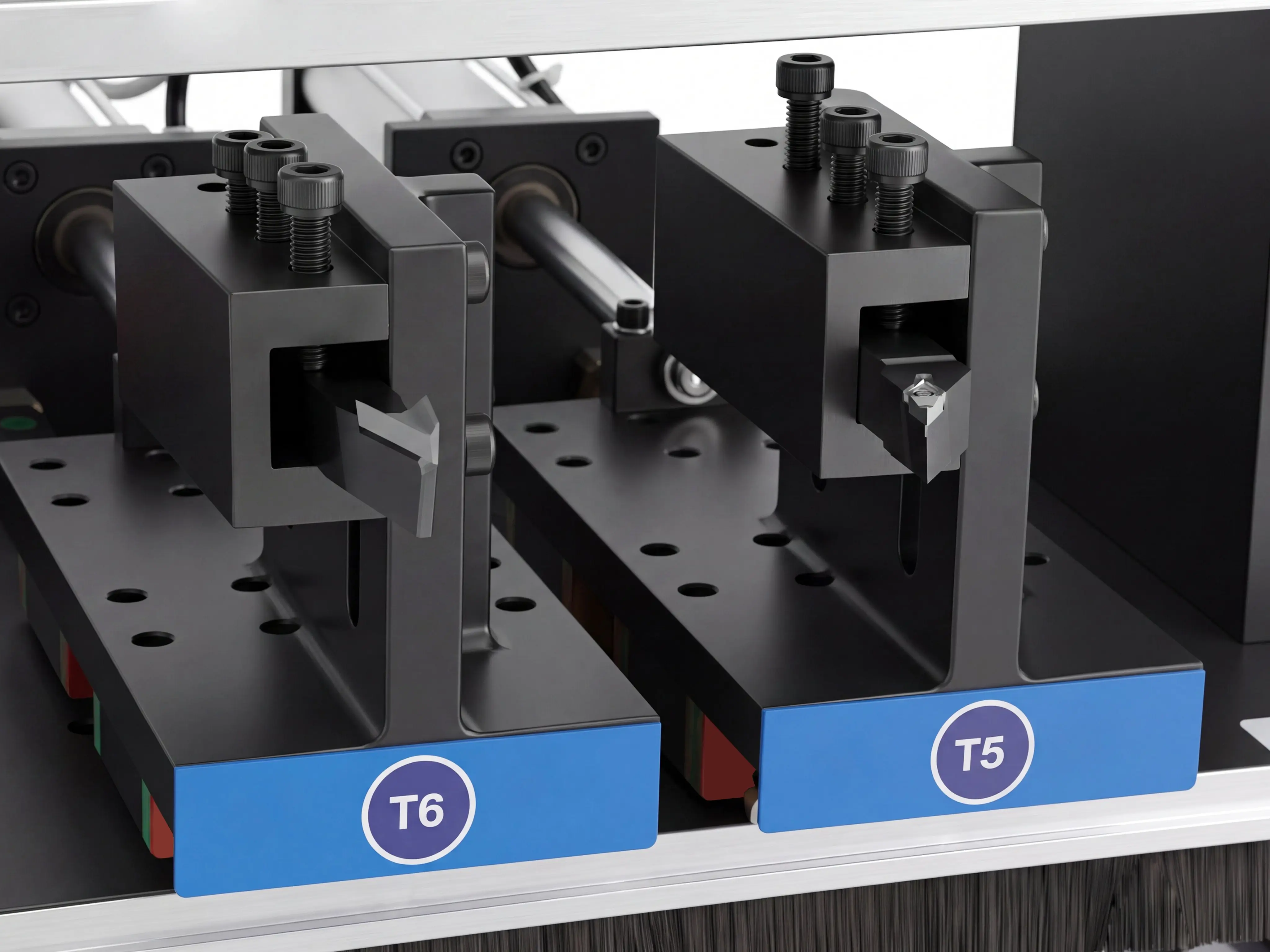 Dual turning tool station of Spire 1530 5-axis CNC wood lathe