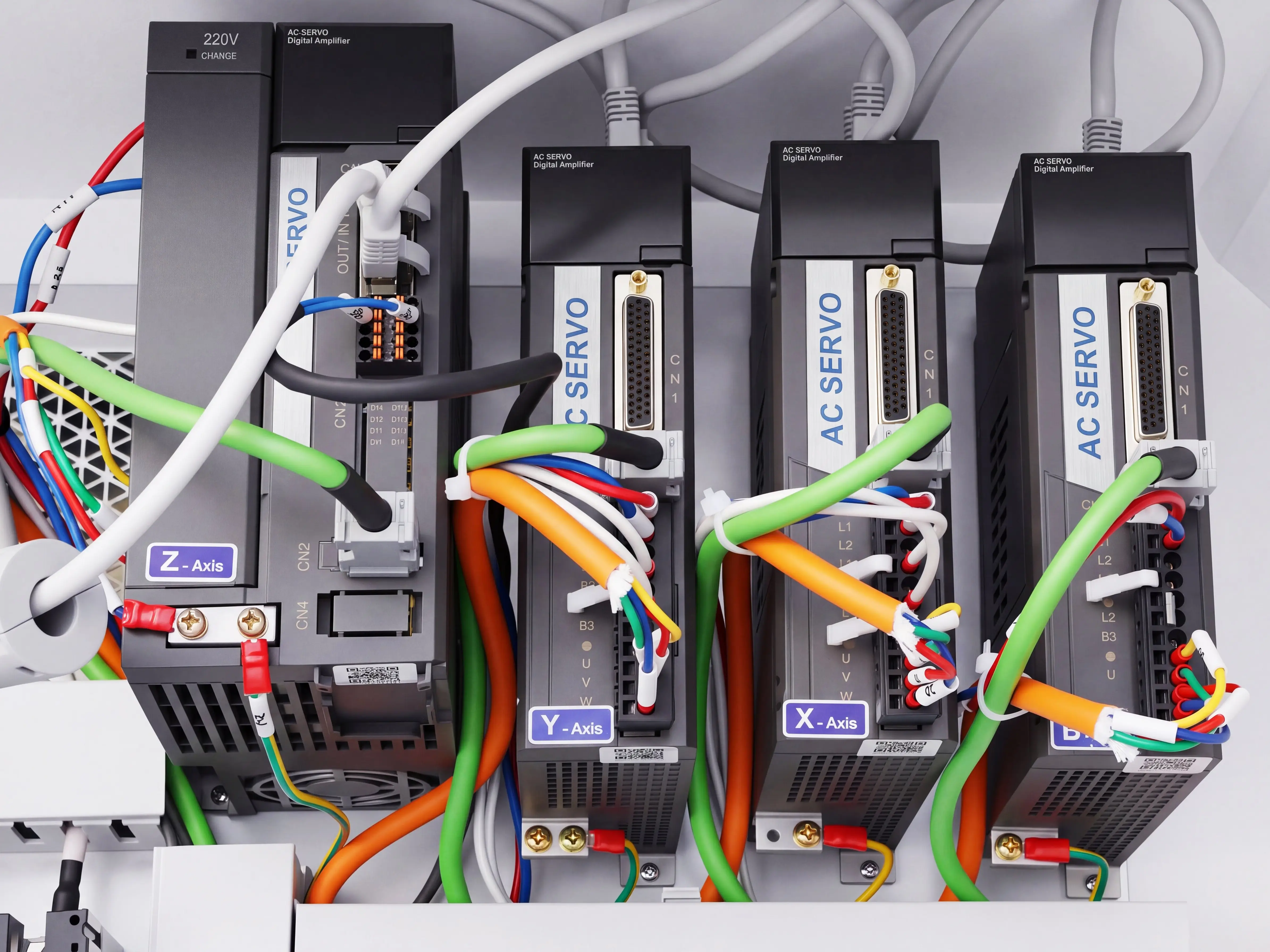 LNC servo drive of Spire 1530 5-axis CNC wood lathe