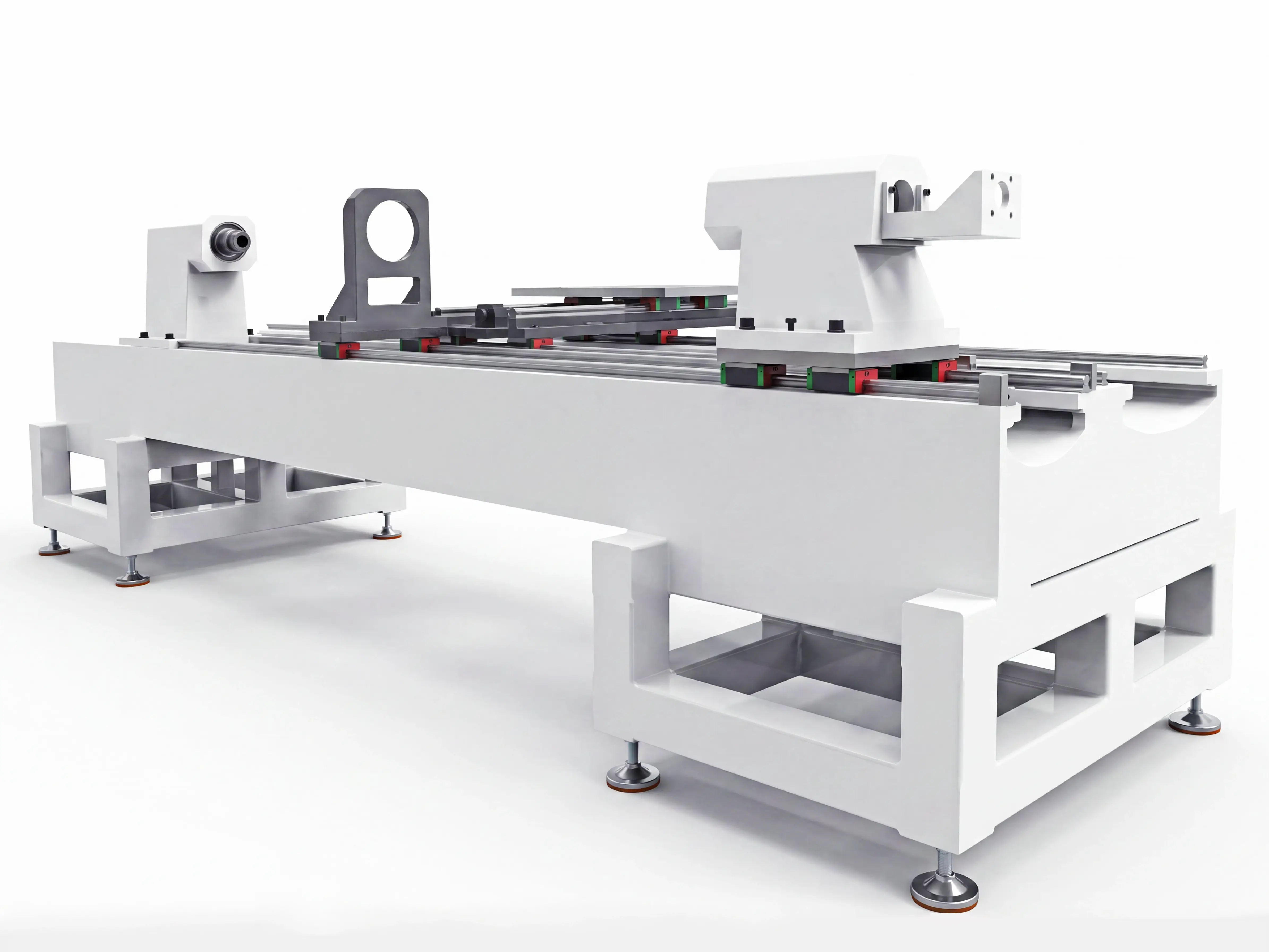 Heavy-duty bed of Spire 1530 5-axis CNC wood lathe