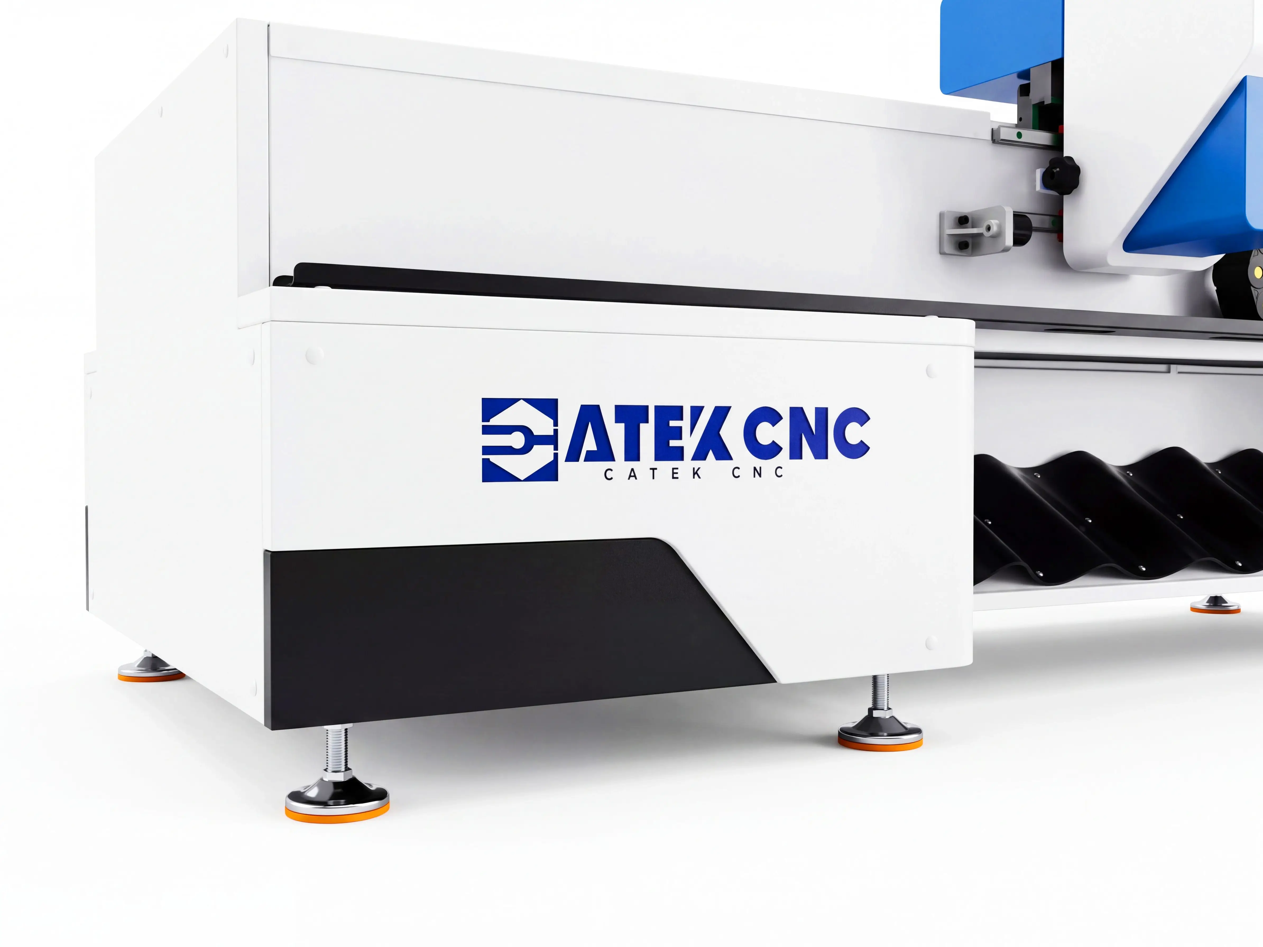Leveling feet of Spire 1530 5-axis CNC wood lathe