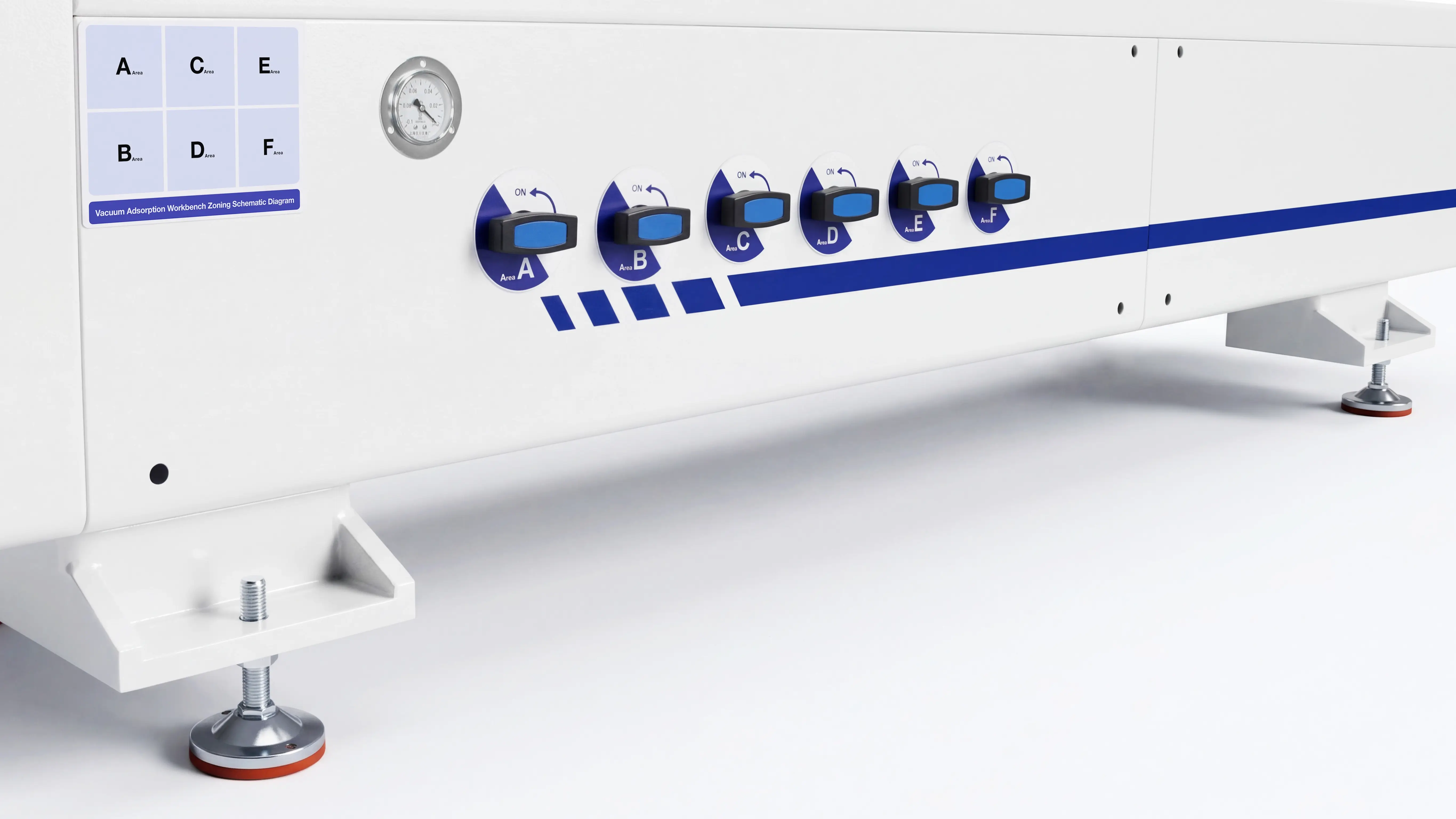 Vacuum zone control switches for Spire 1325 CNC wood router