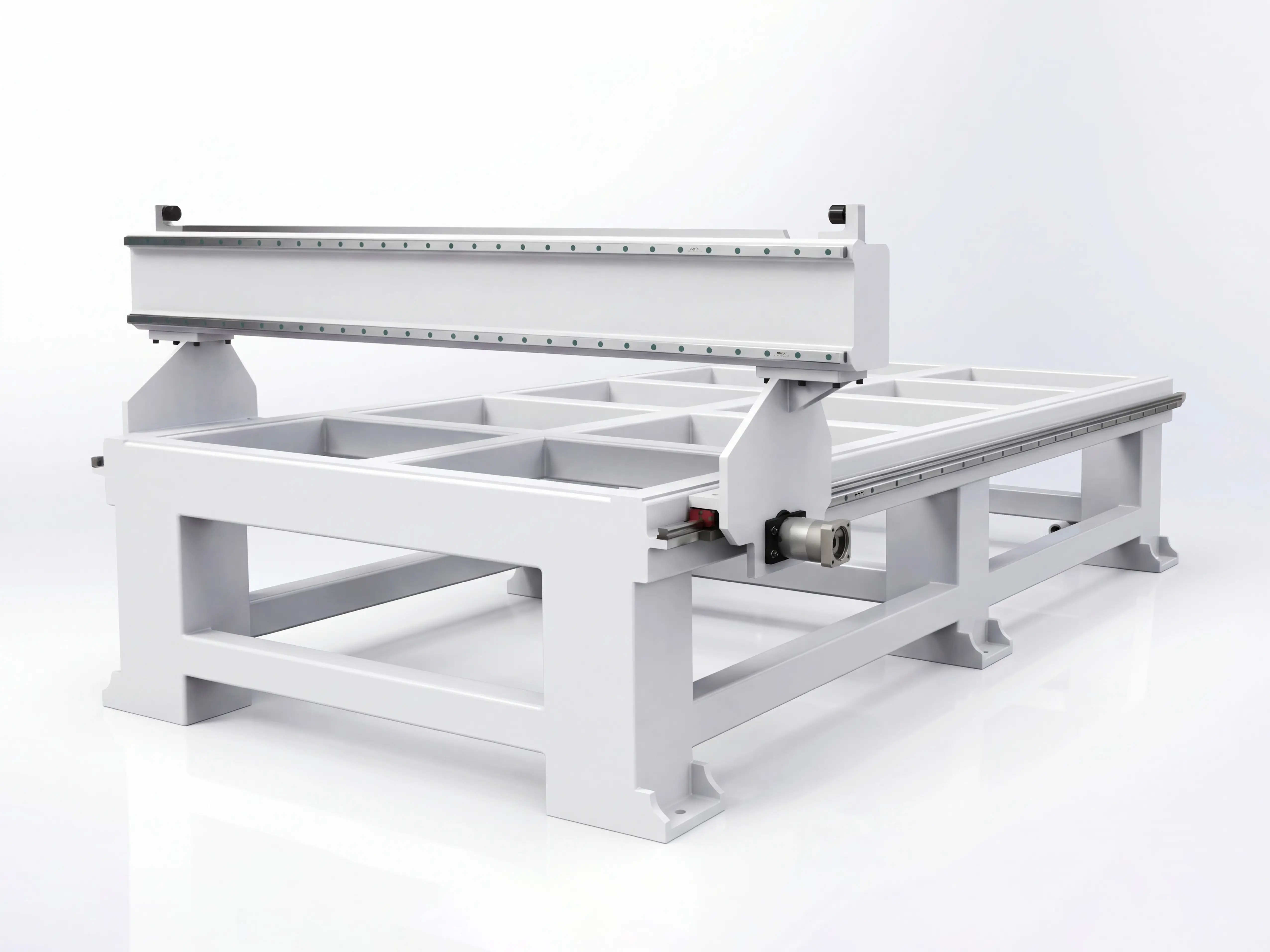 Heavy-duty bed of Spire 1325 CNC router
