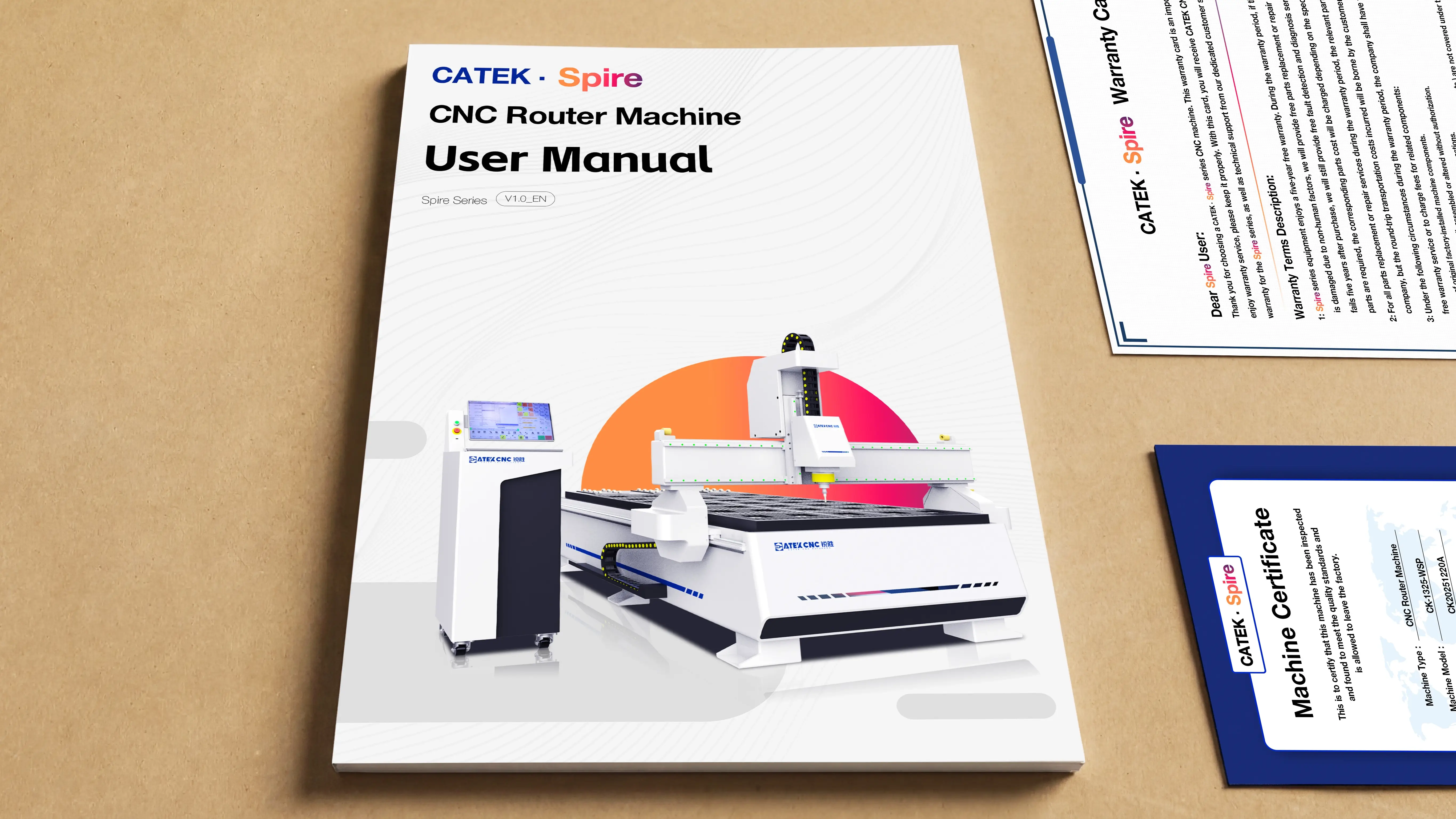 User manual for Spire 1325 CNC router