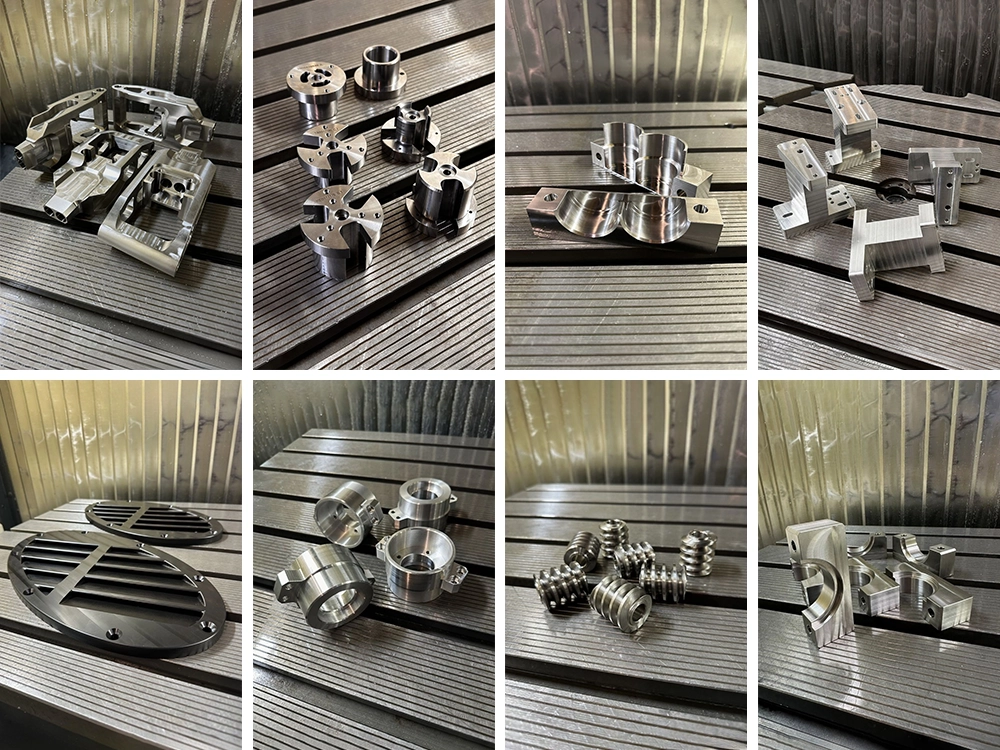 Examples of machining various metal parts using the trunnion-type 5-axis metal milling machine Examples of machining various metal parts using the trunnion-type 5-axis metal milling machine