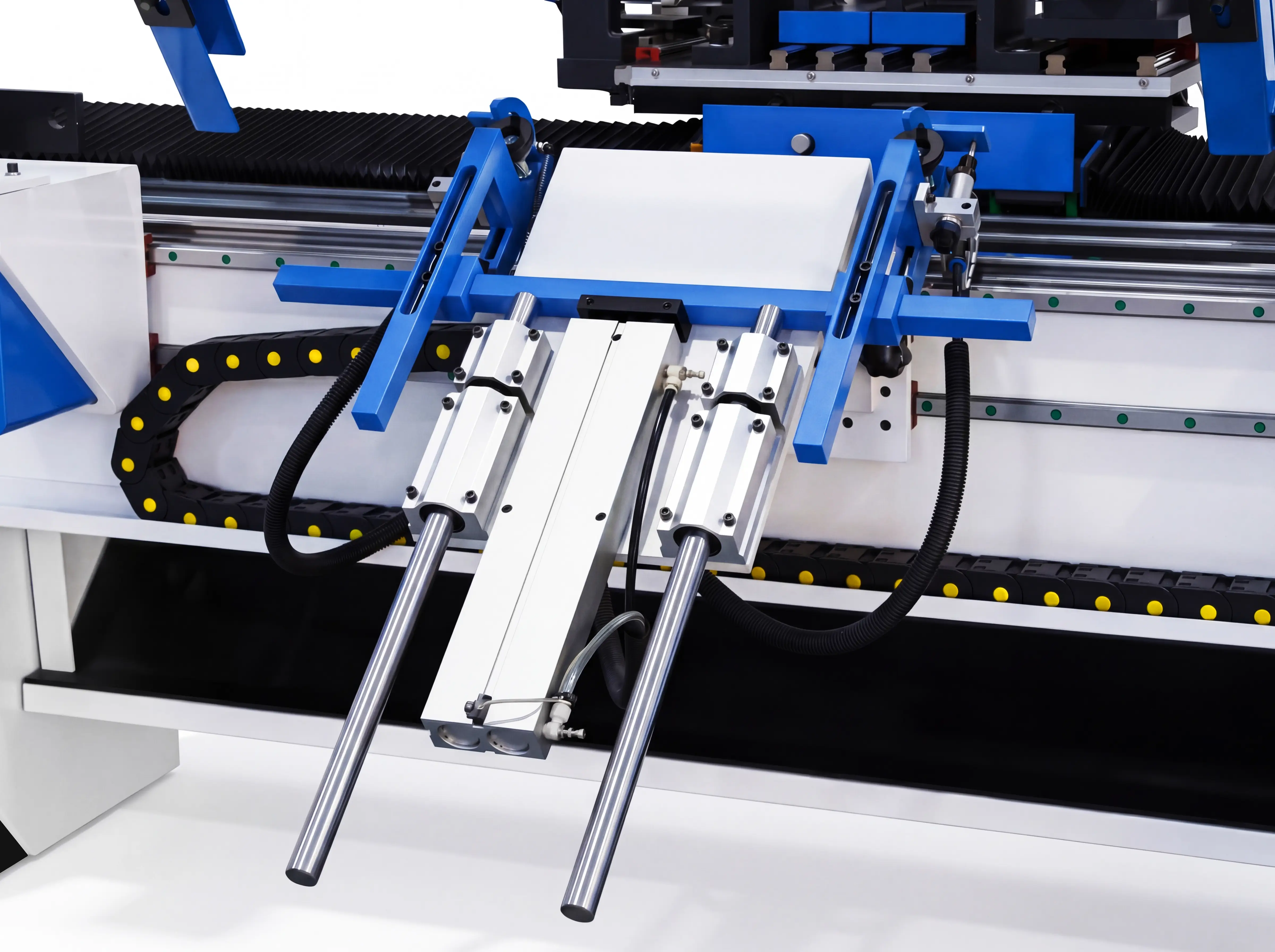 Feeding mechanism for loading system of Spire 1530 ATC CNC wood lathe