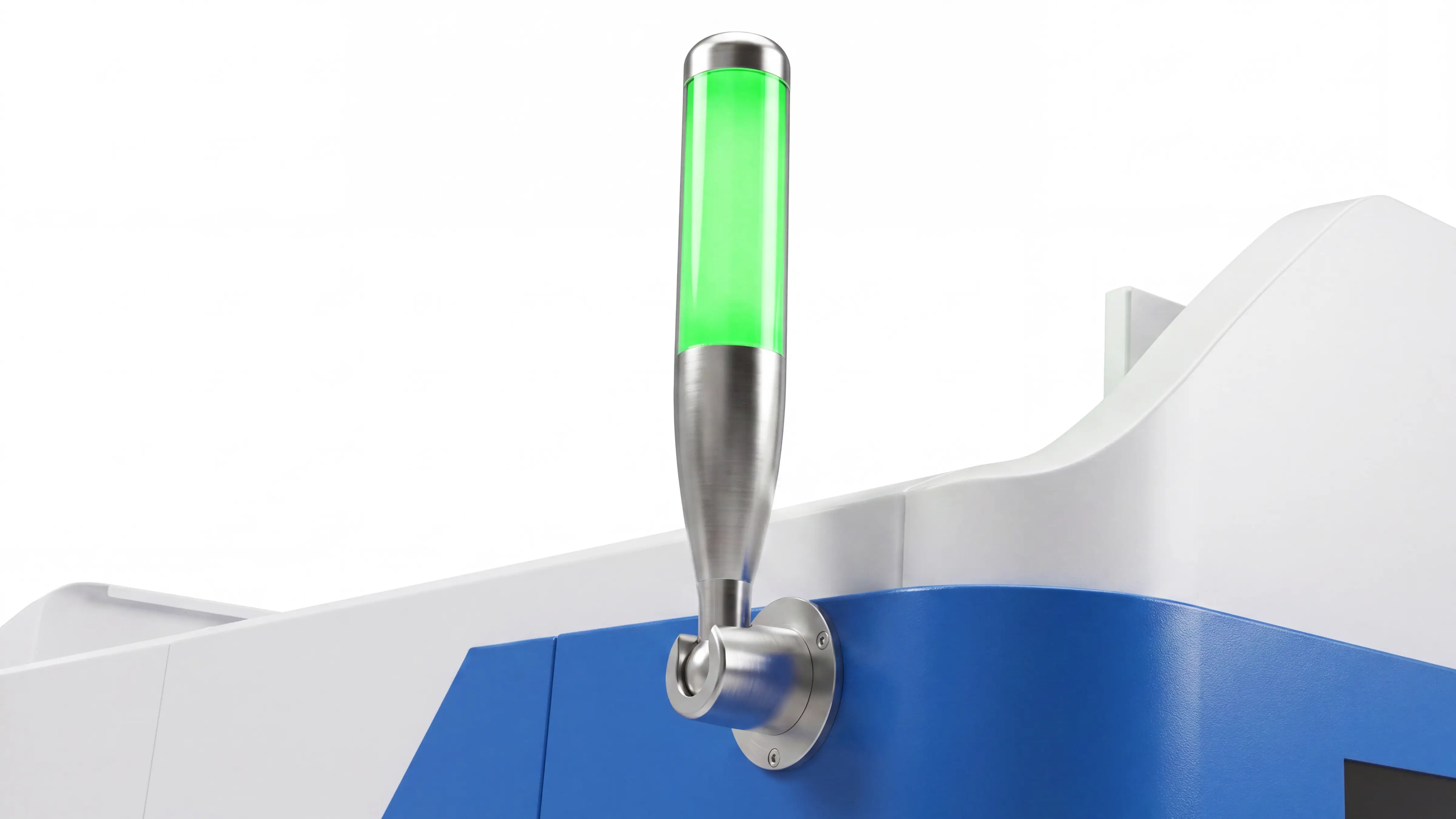 Tri-color signal of Spire 1530 ATC CNC wood lathe
