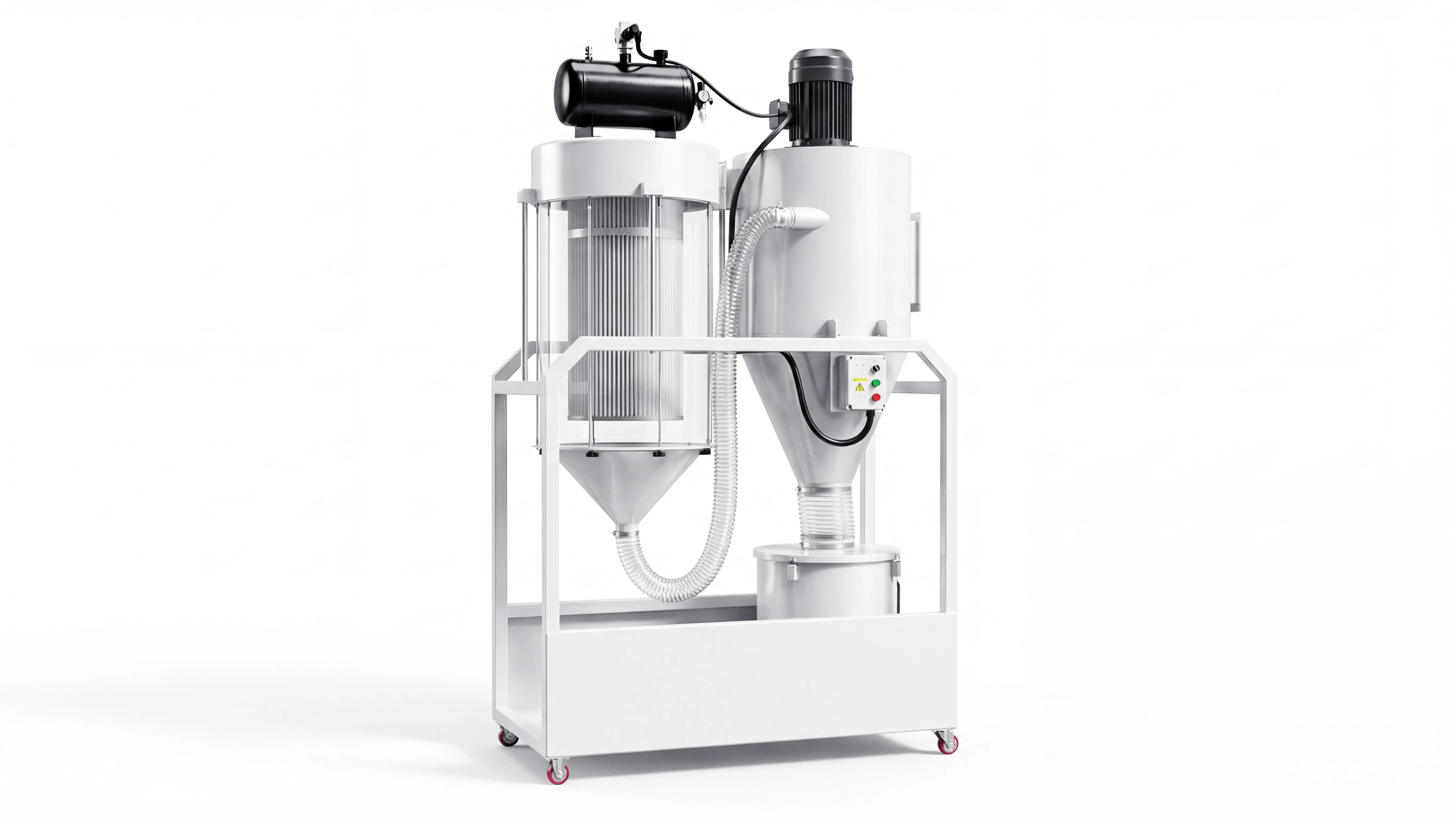 7.5kW pulse cyclone dust collector of Spire 2030 ATC CNC router with oscillating cutter