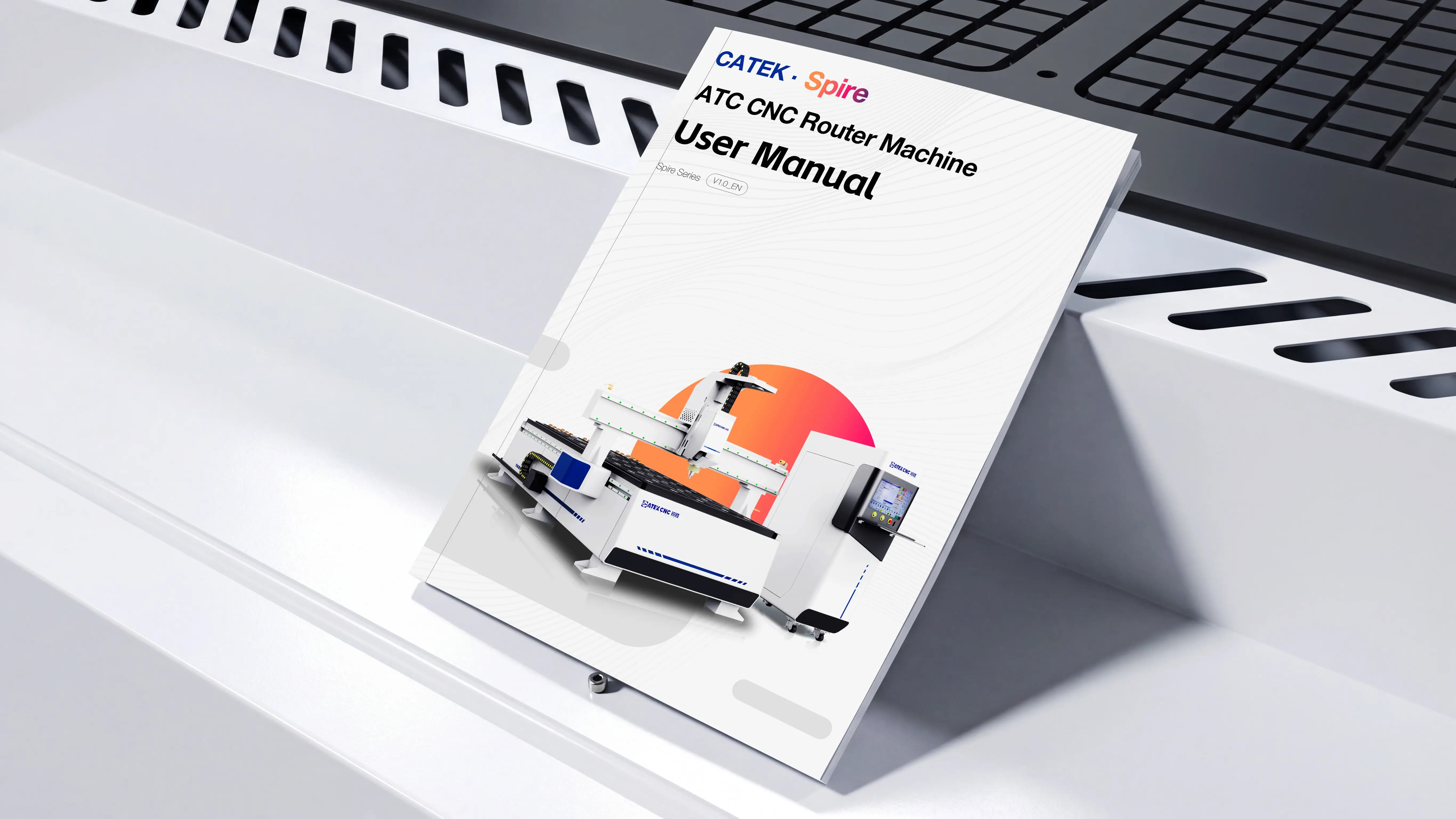 User manual for Spire 2030 ATC CNC router with oscillating cutter