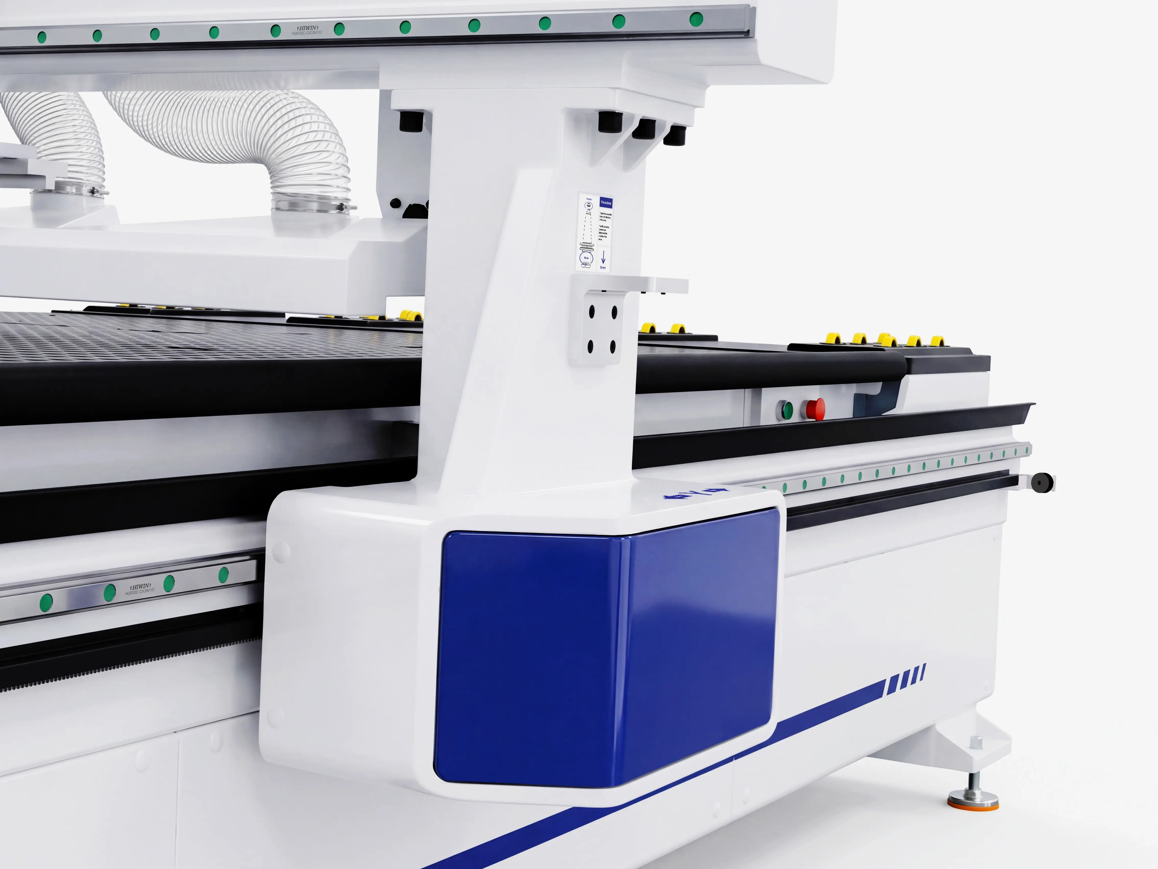 High rigidity gantry columns of Spire 2030 ATC CNC router with oscillating cutter