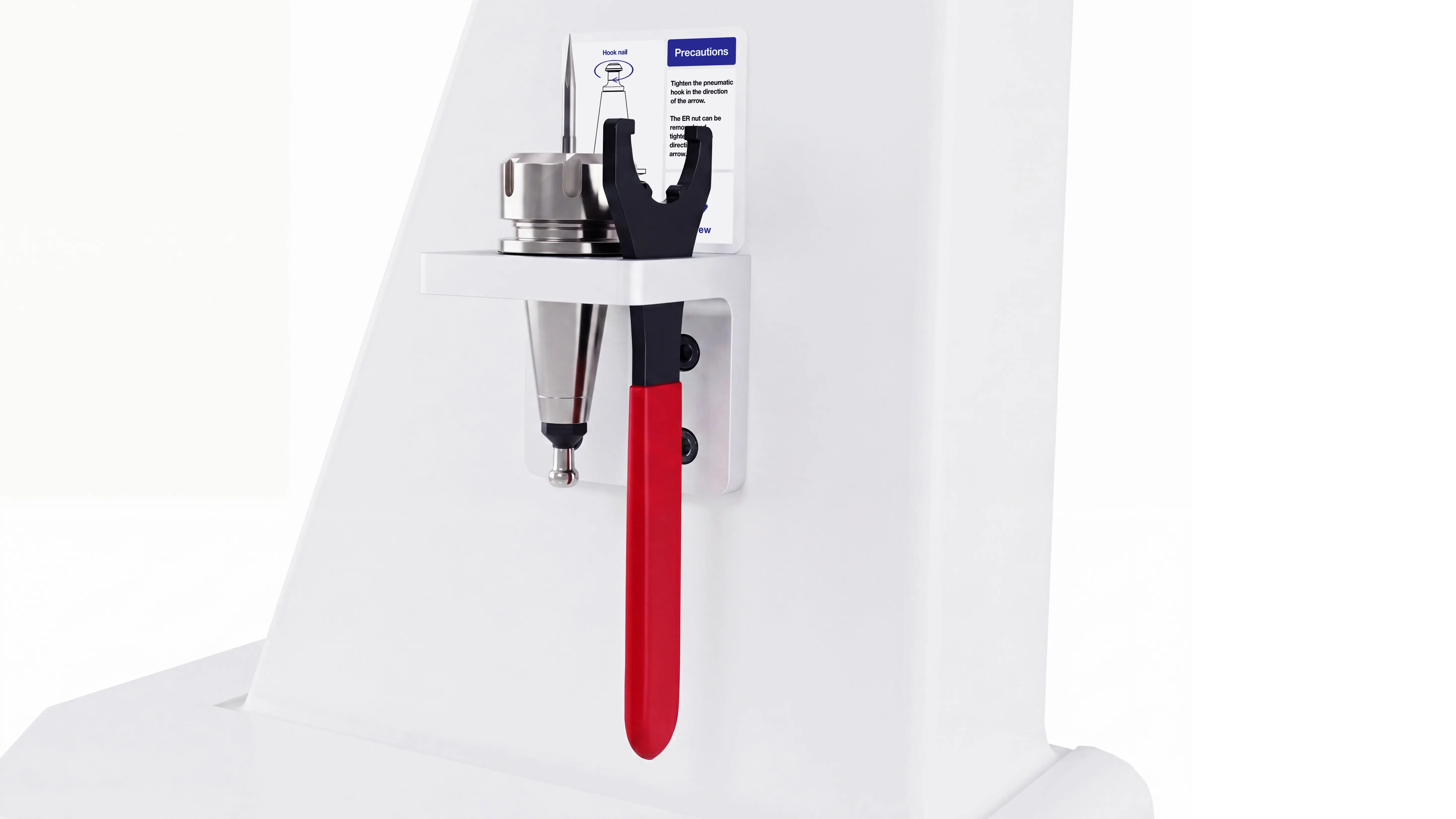 ISO tool holder disassembly station for Spire 2130 ATC CNC router