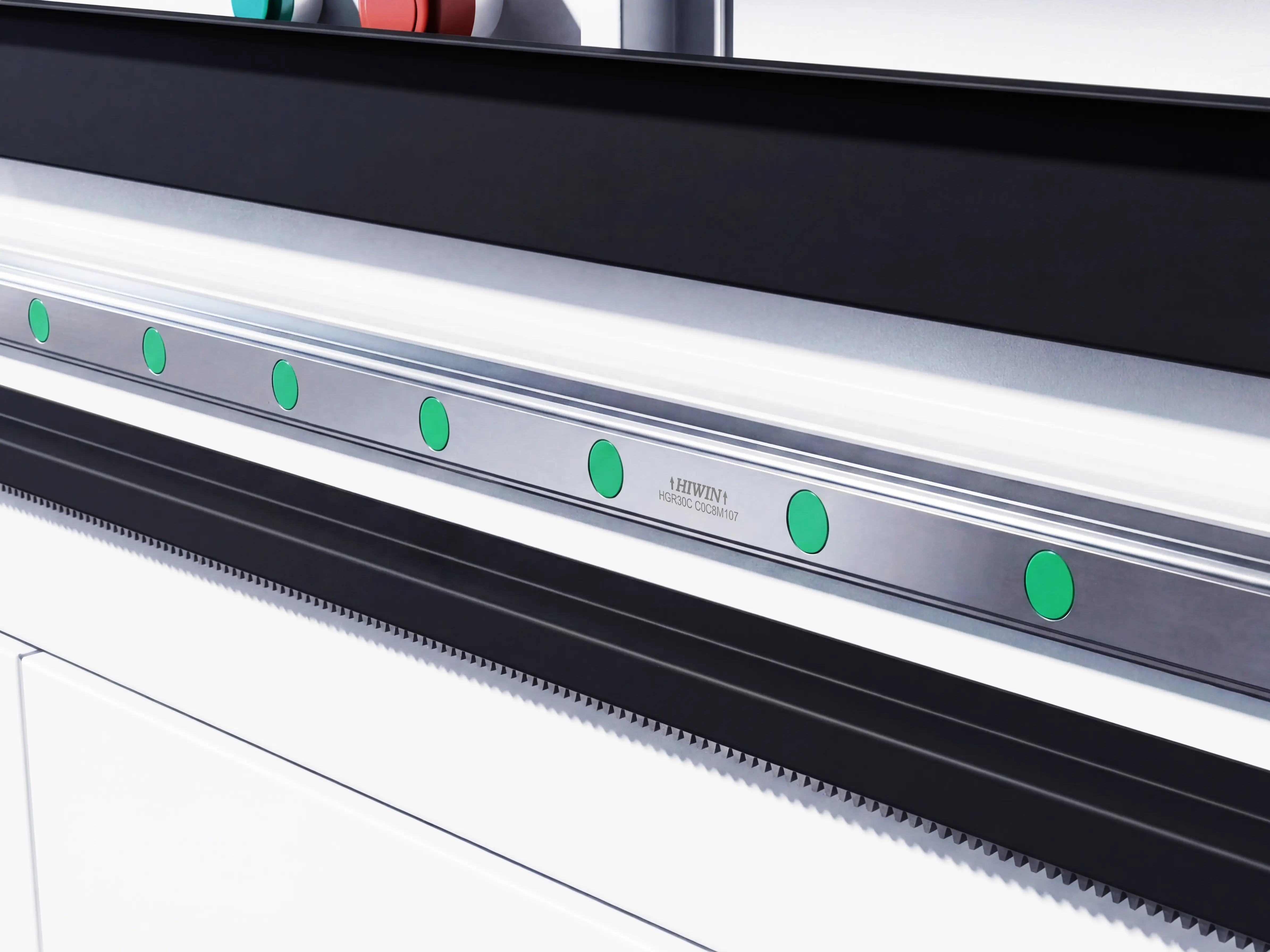 Hiwin (Taiwan) P level 30 linear guideways of Spire 2030 ATC CNC router with oscillating cutter
