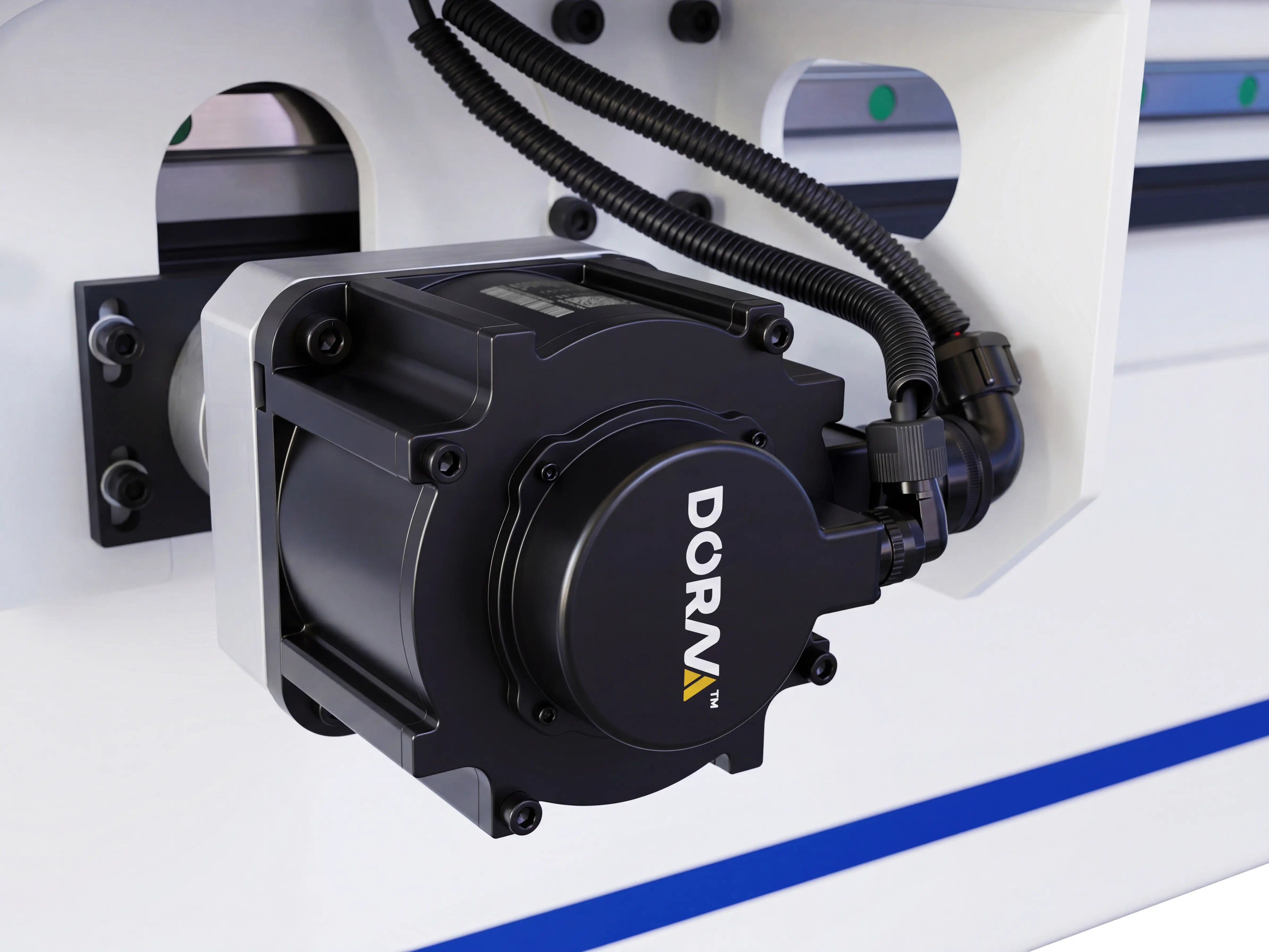 Dorna 1500W servo motor for Y-axis of Spire 2030 ATC CNC router with oscillating cutter
